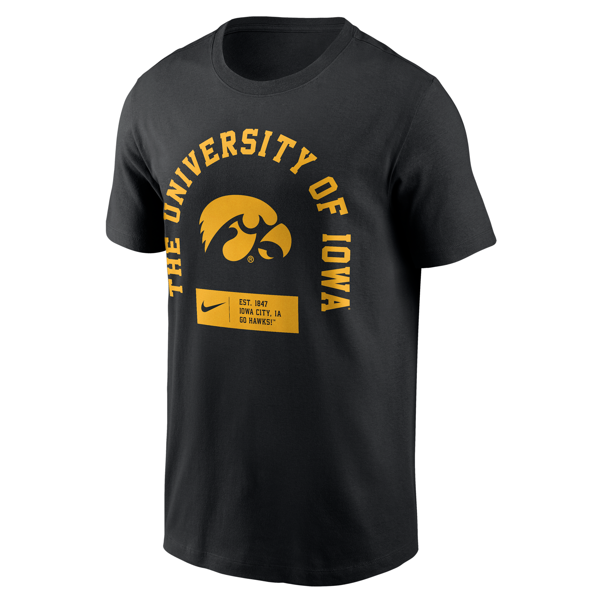 Iowa Primetime Seasonal Nike Men's College T-Shirt in Black | N19900AIA-9SV