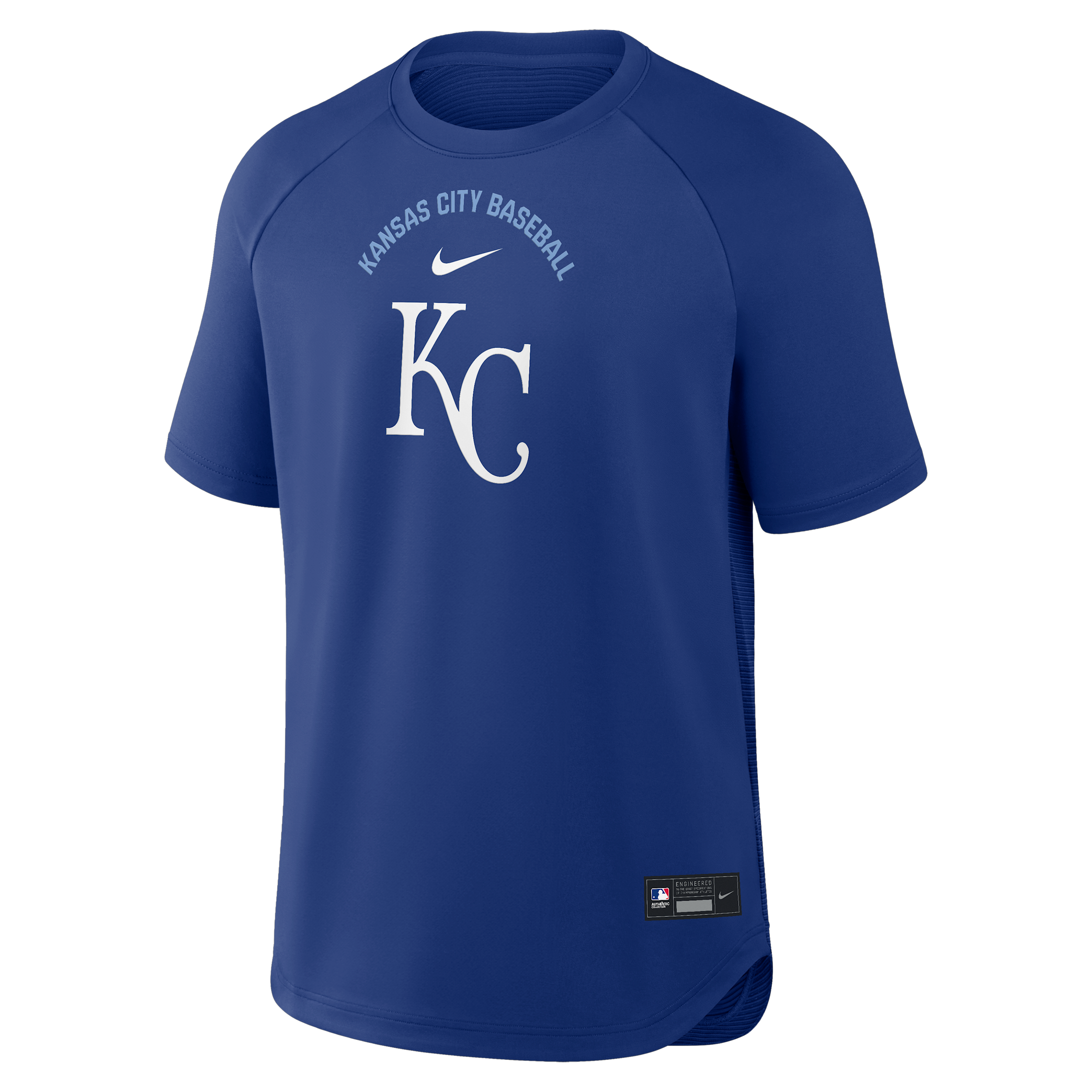 Kansas City Royals Authentic Collection Batting Practice Pregame Nike Men's Dri-FIT MLB Top in Blue | 04HG11TUROY-7DX