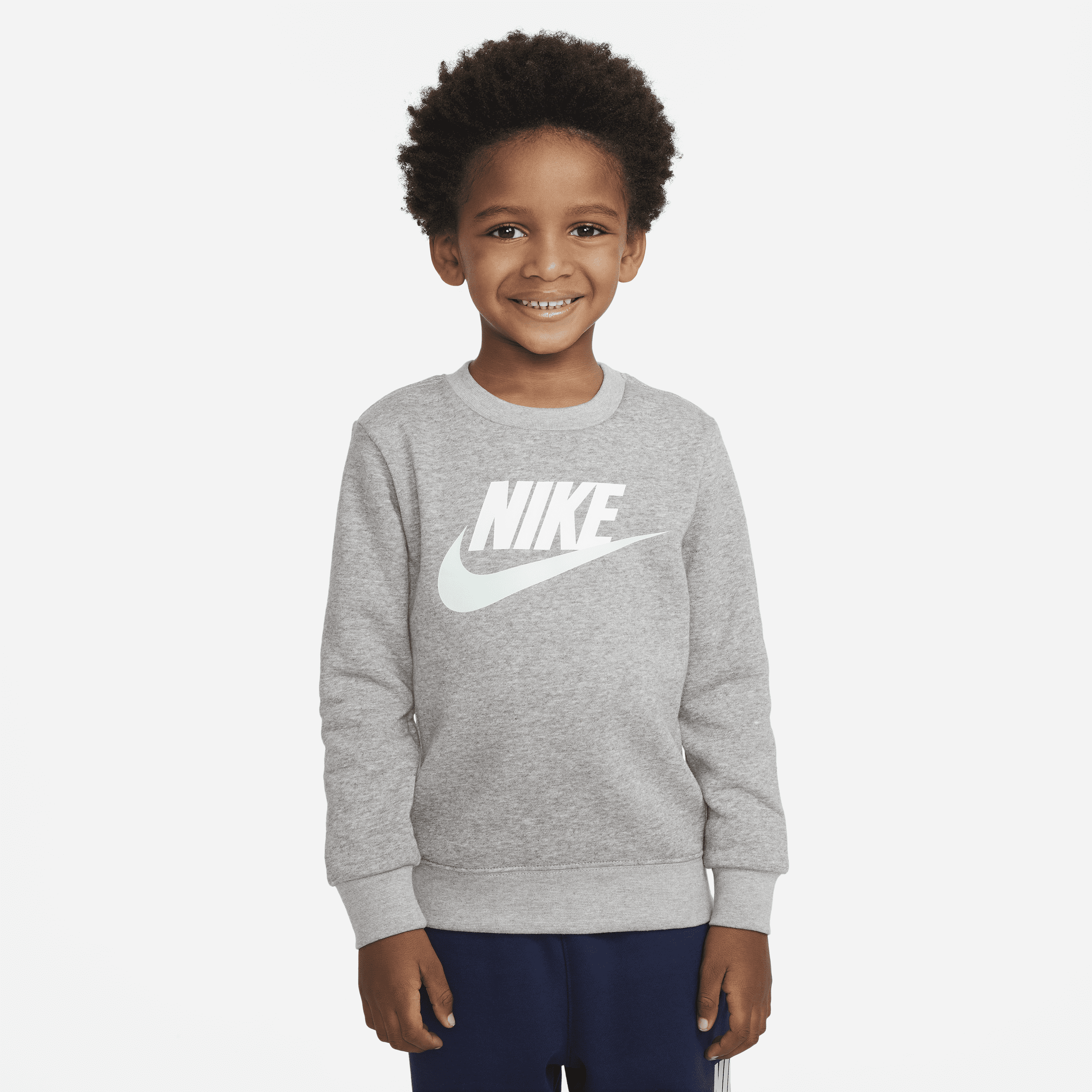 Nike Babies' Sportswear Club Fleece Toddler Crew In Grey