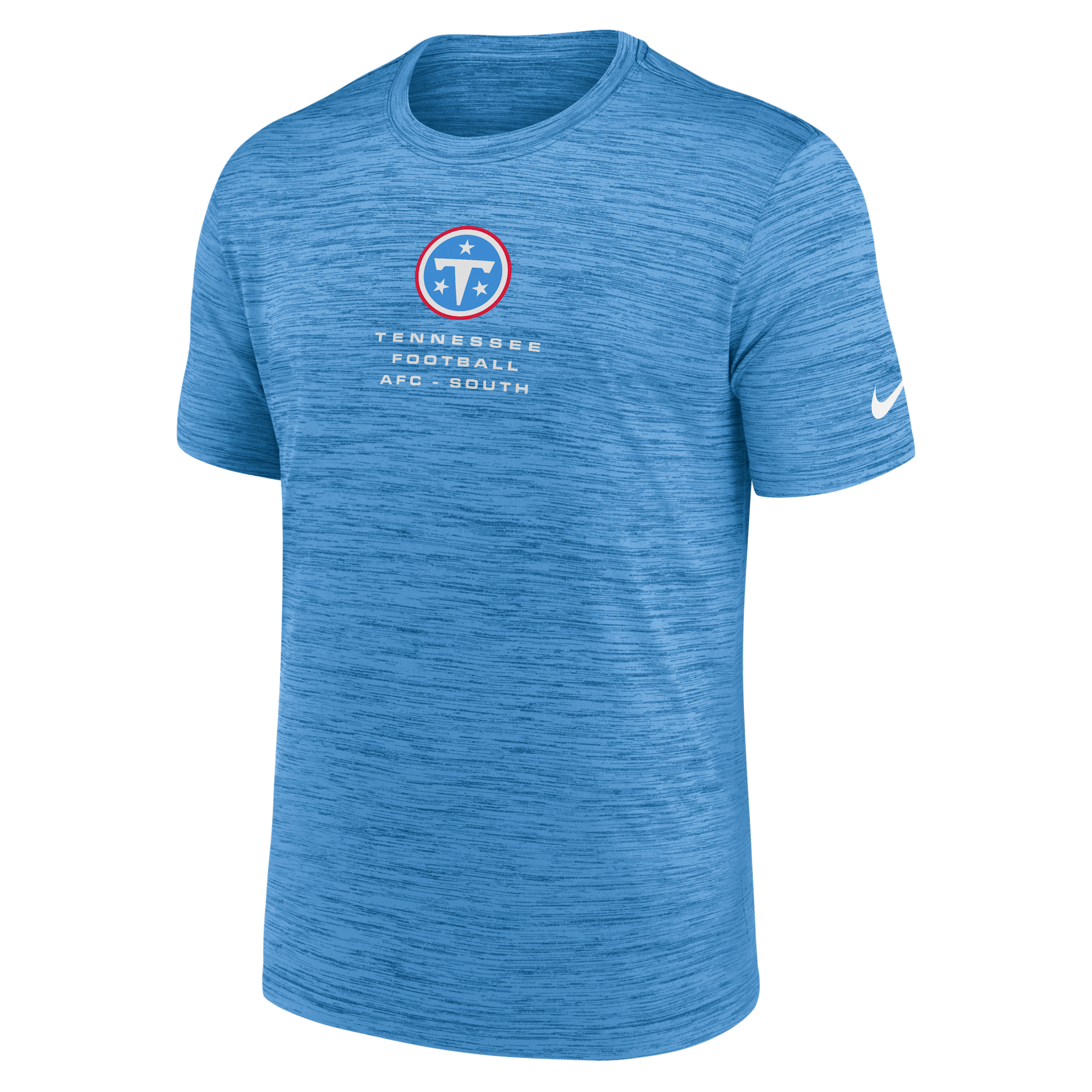 Nike Men's Light Blue Tennessee Titans Velocity Ball Carrier Dri-fit T-Shirt - Light Blue