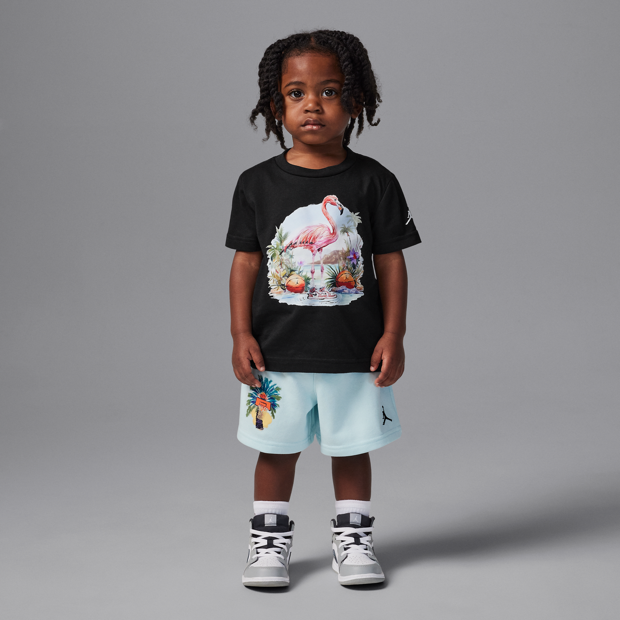 Jordan Flight Essentials Toddler Summer Pack 2-Piece Shorts Set in Blue 75F055-G25 48$