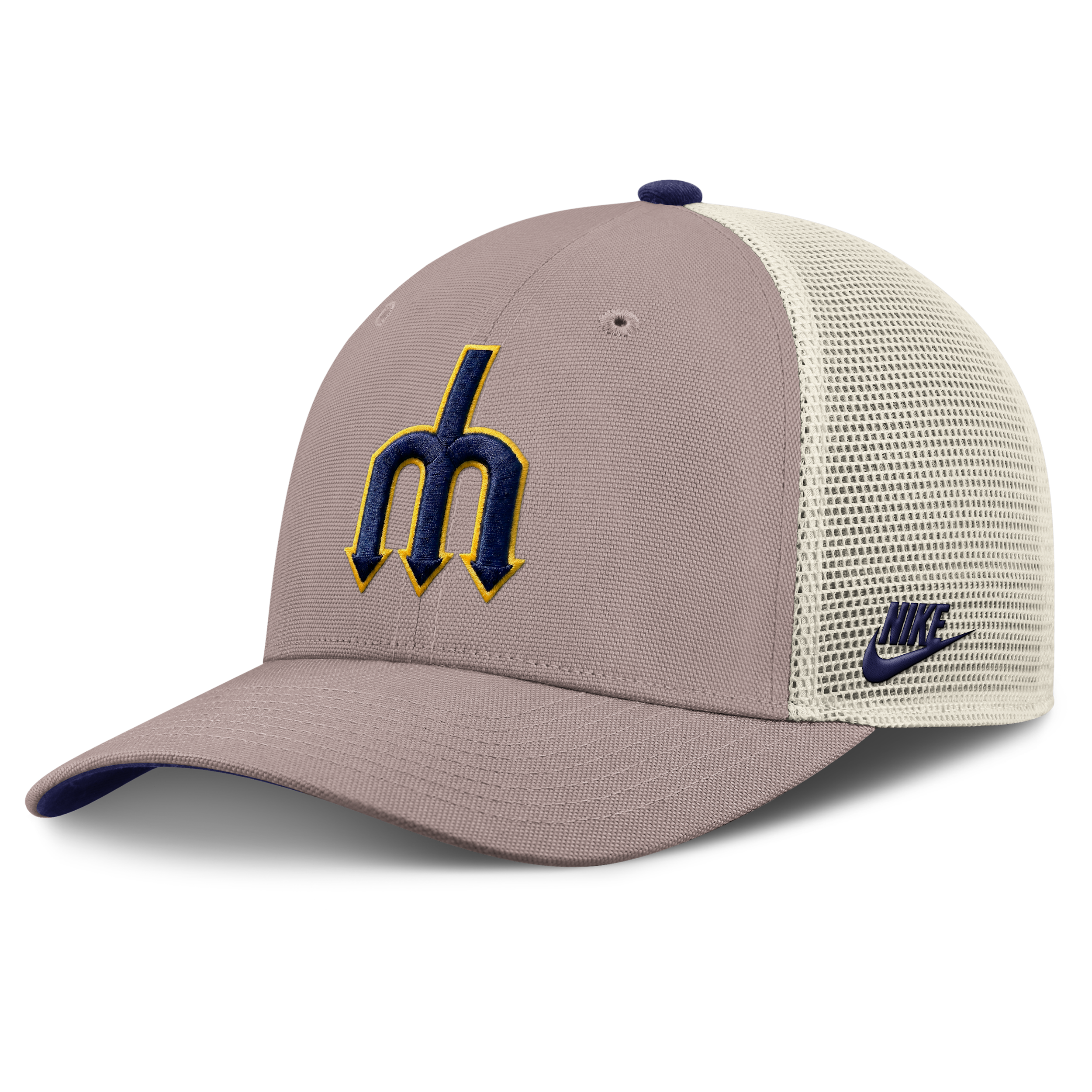 Seattle Mariners Cooperstown Rise Nike Men's MLB Adjustable Trucker Hat in Brown | NB1L0M6JS77-L4S