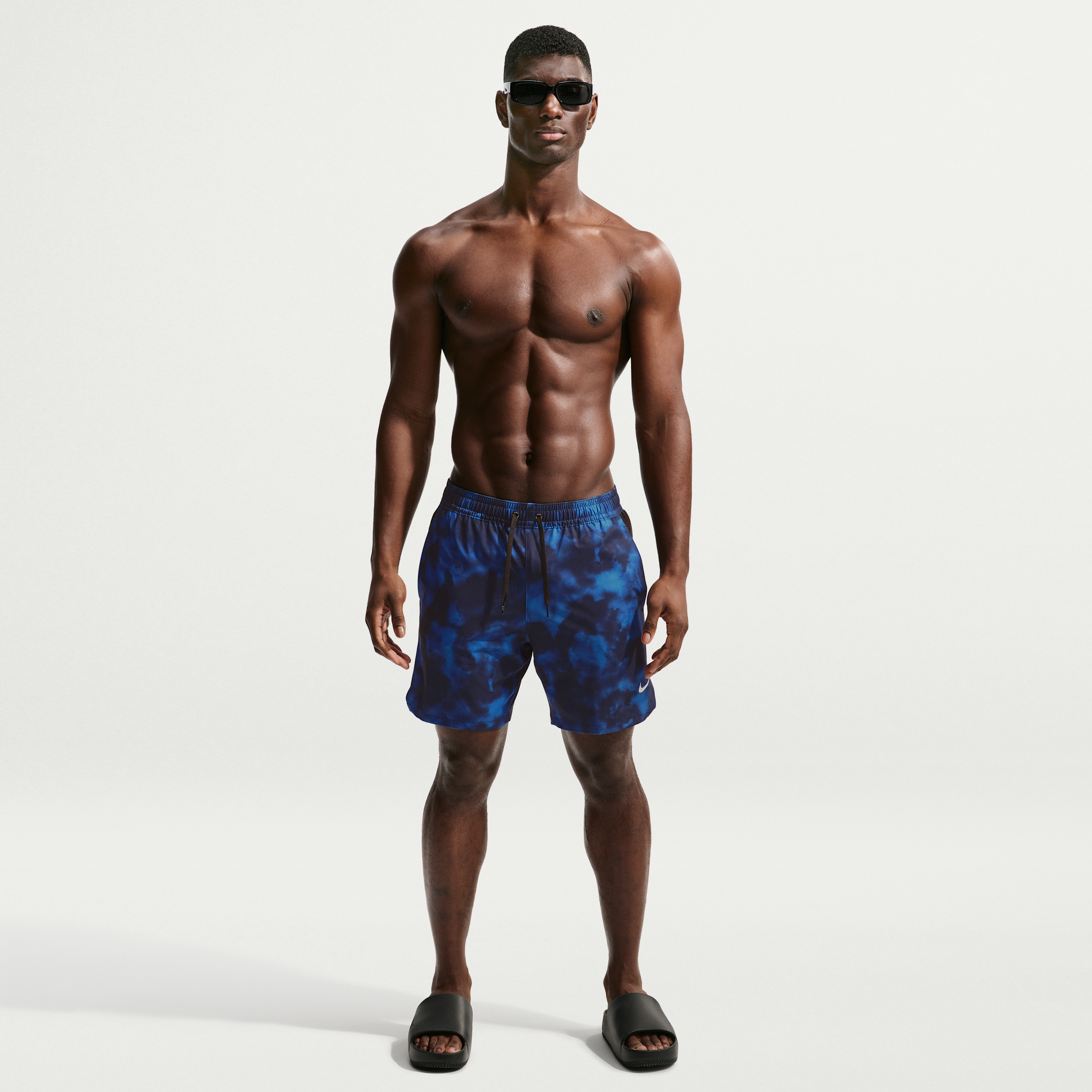 Nike Men's Contend Essential 7" Boxer Volley Swim Trunks, Small, Blue Crystal
