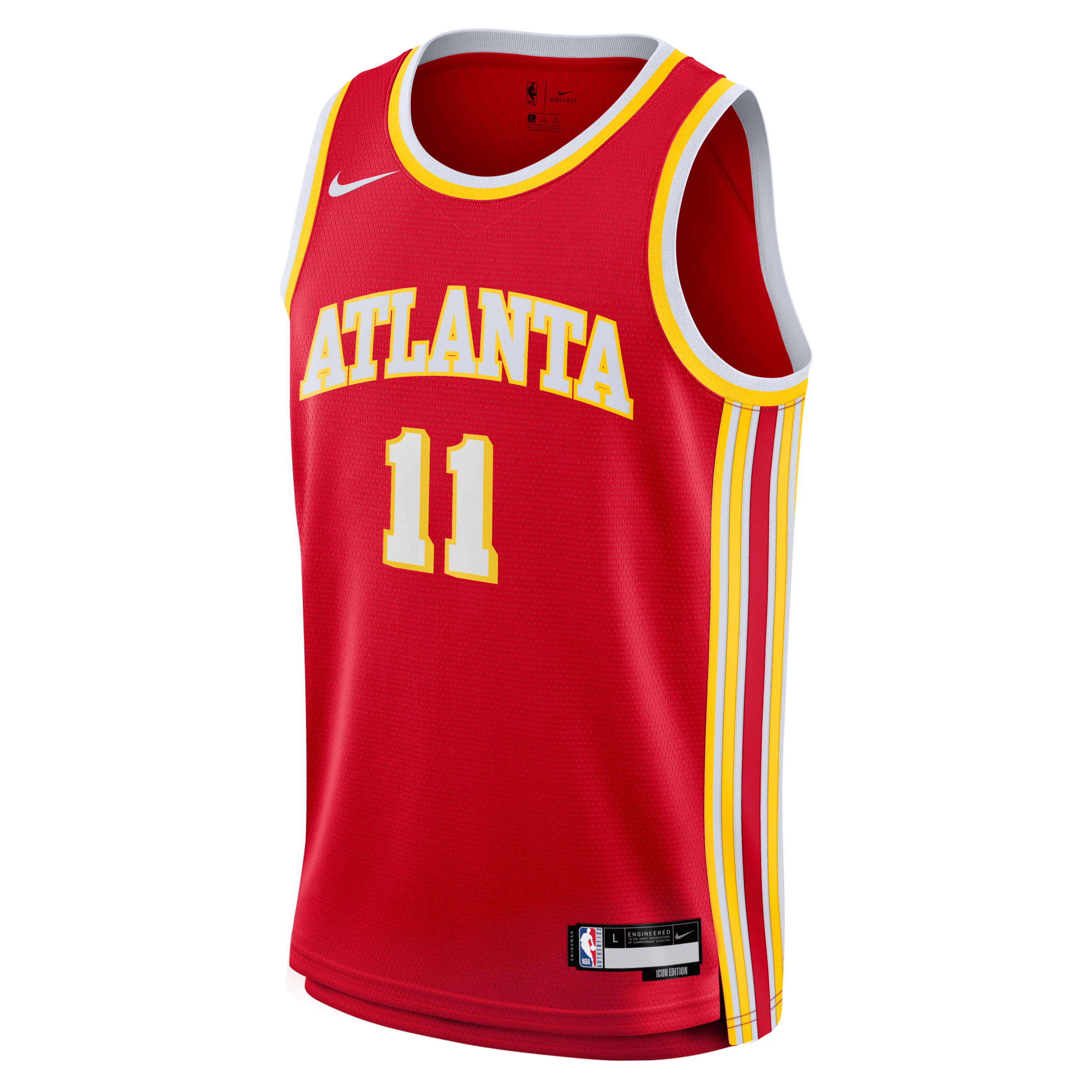NIKE TREY YOUNG ATLANTA HAWKS 2024/25 ICON EDITION BIG KIDS' NBA SWINGMAN JERSEY 1015690350