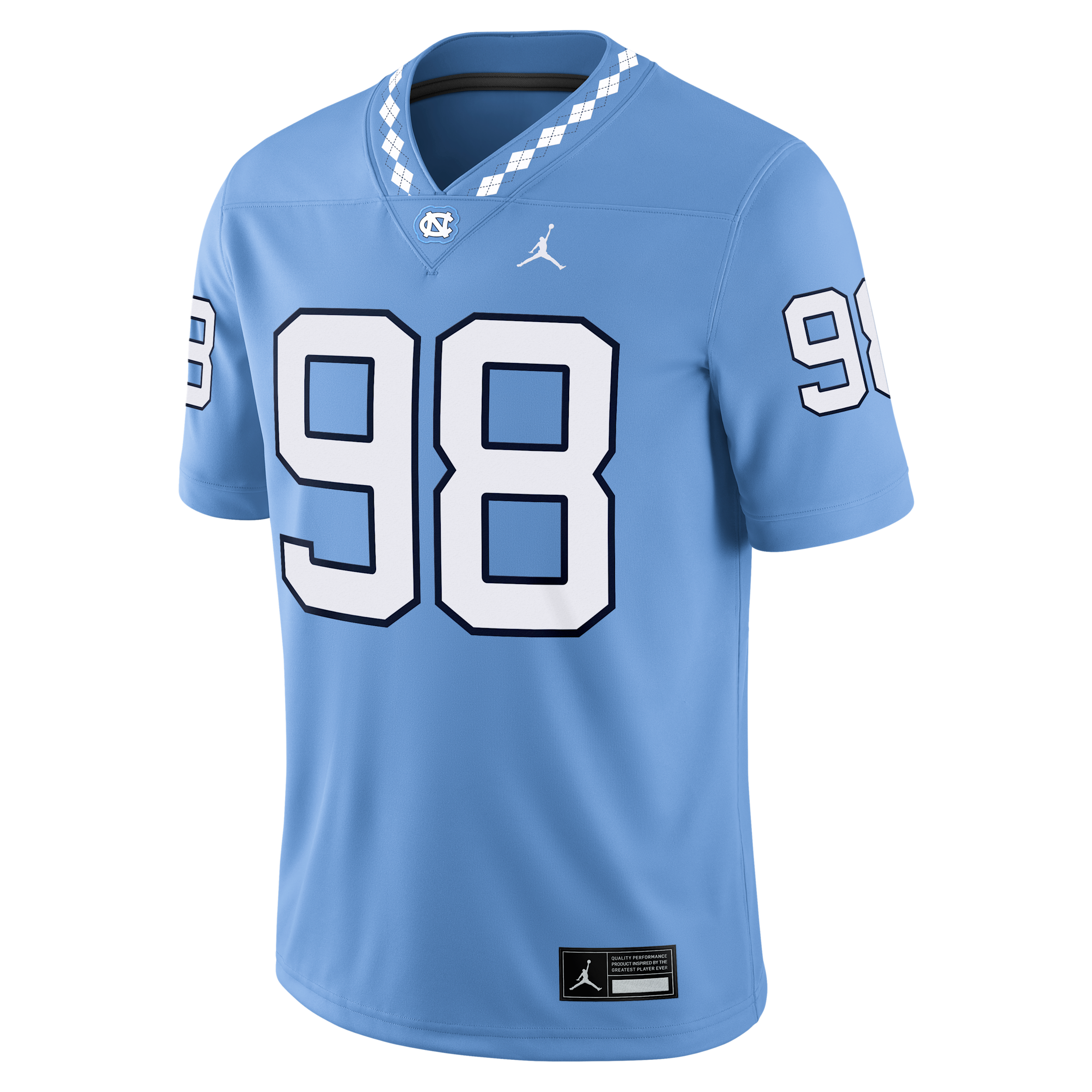 Men's Lawrence Taylor North Carolina Menâs Jordan Brand Dri-FIT College Game Jersey in Blue | JC2F08B2JNE-0M0