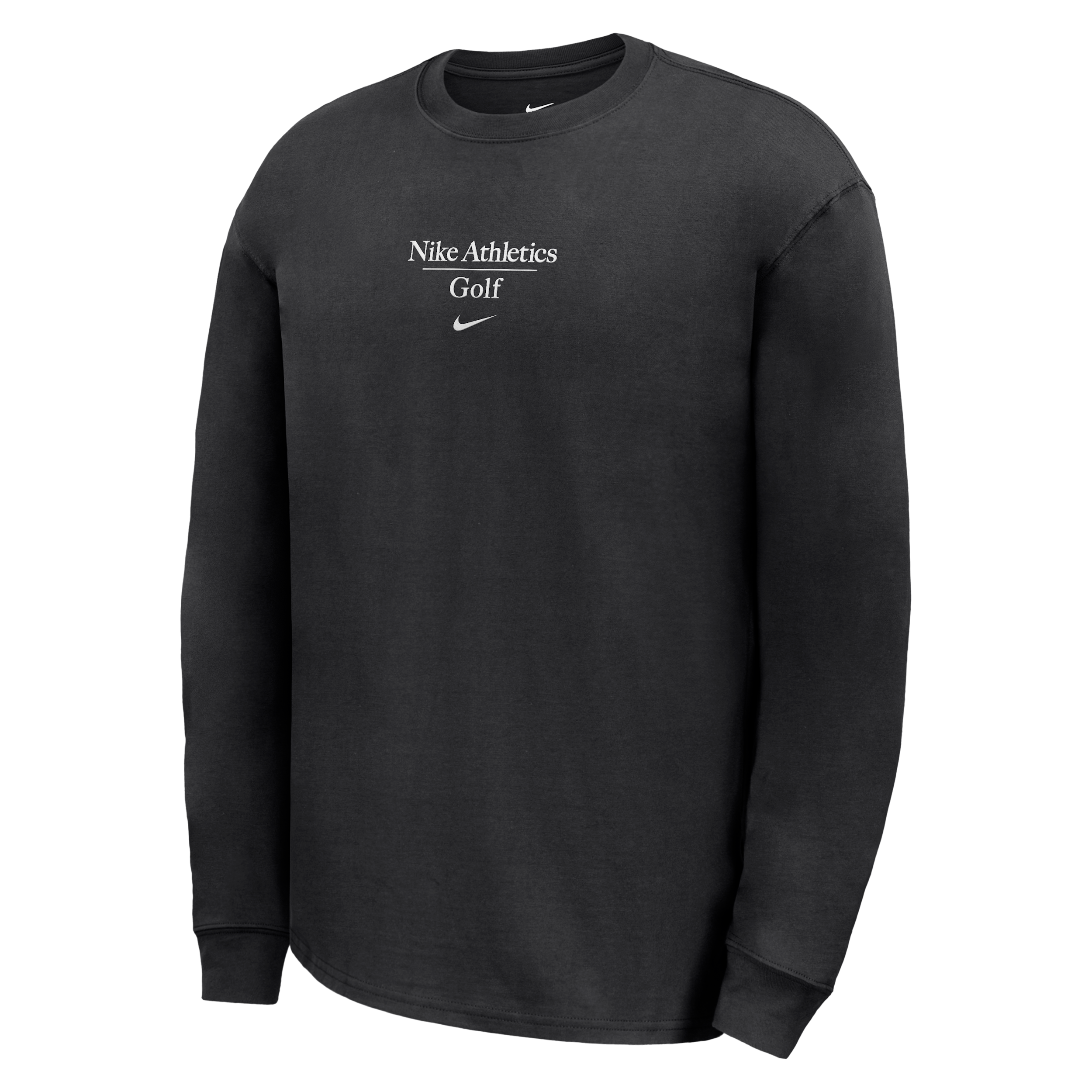 Nike Men's Max90 Golf Long-sleeve T-shirt In Black