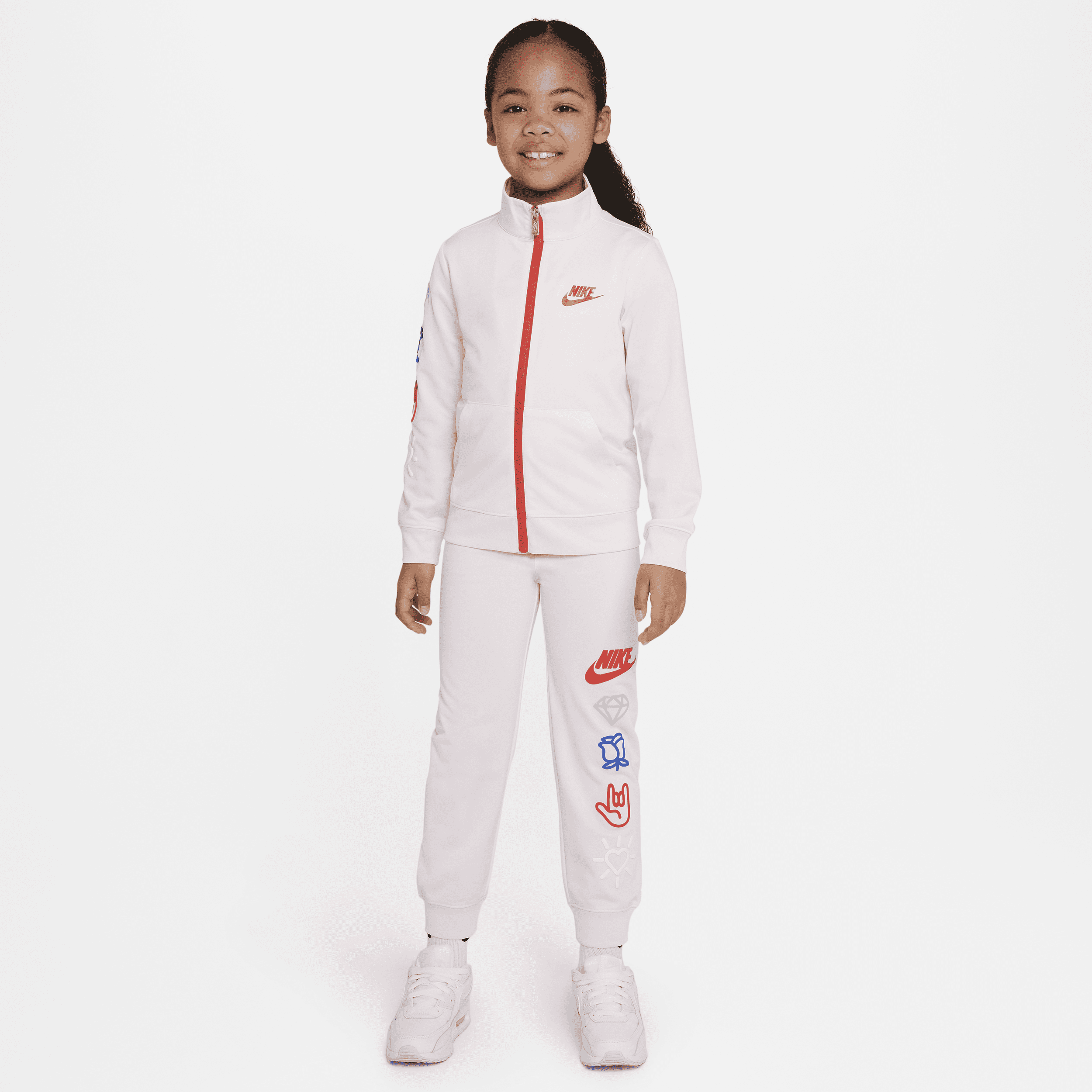 Nike Xo Swoosh Tricot Set Little Kids' Tracksuit In Pink