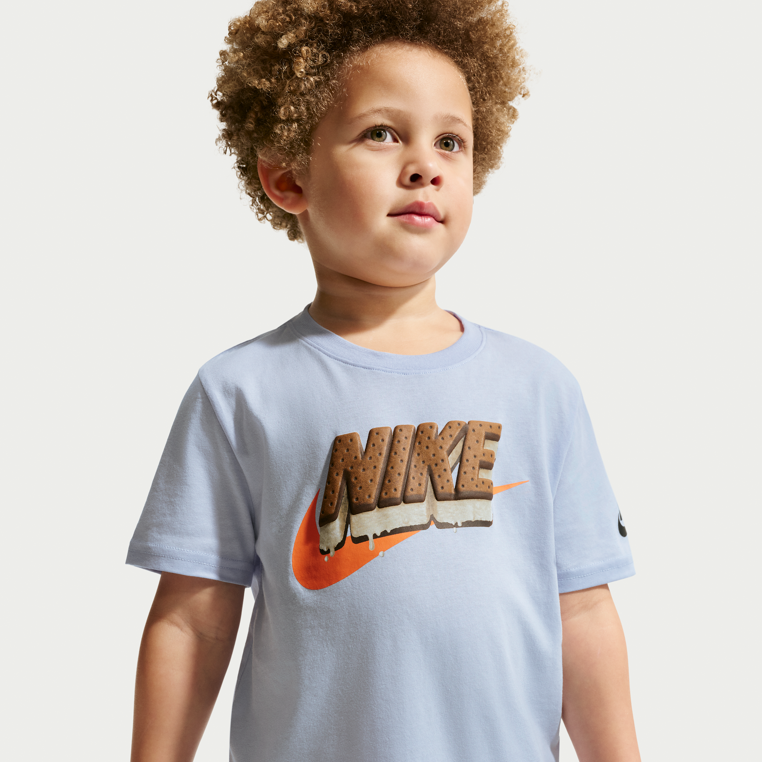 Nike Little Boys Crew Neck Short Sleeve Regular Fit Graphic T-Shirt, 4, Blue