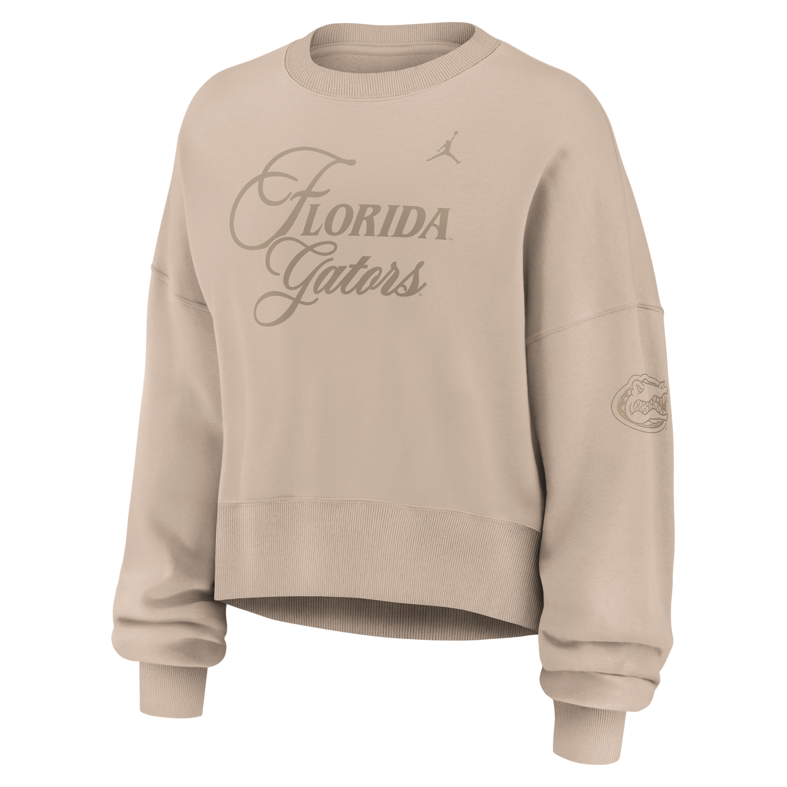 Women's Florida Neutral Stance Collection Phoenix Jordan Brand College Oversized Pullover Hoodie in Brown | 0JD705YUFN-K11