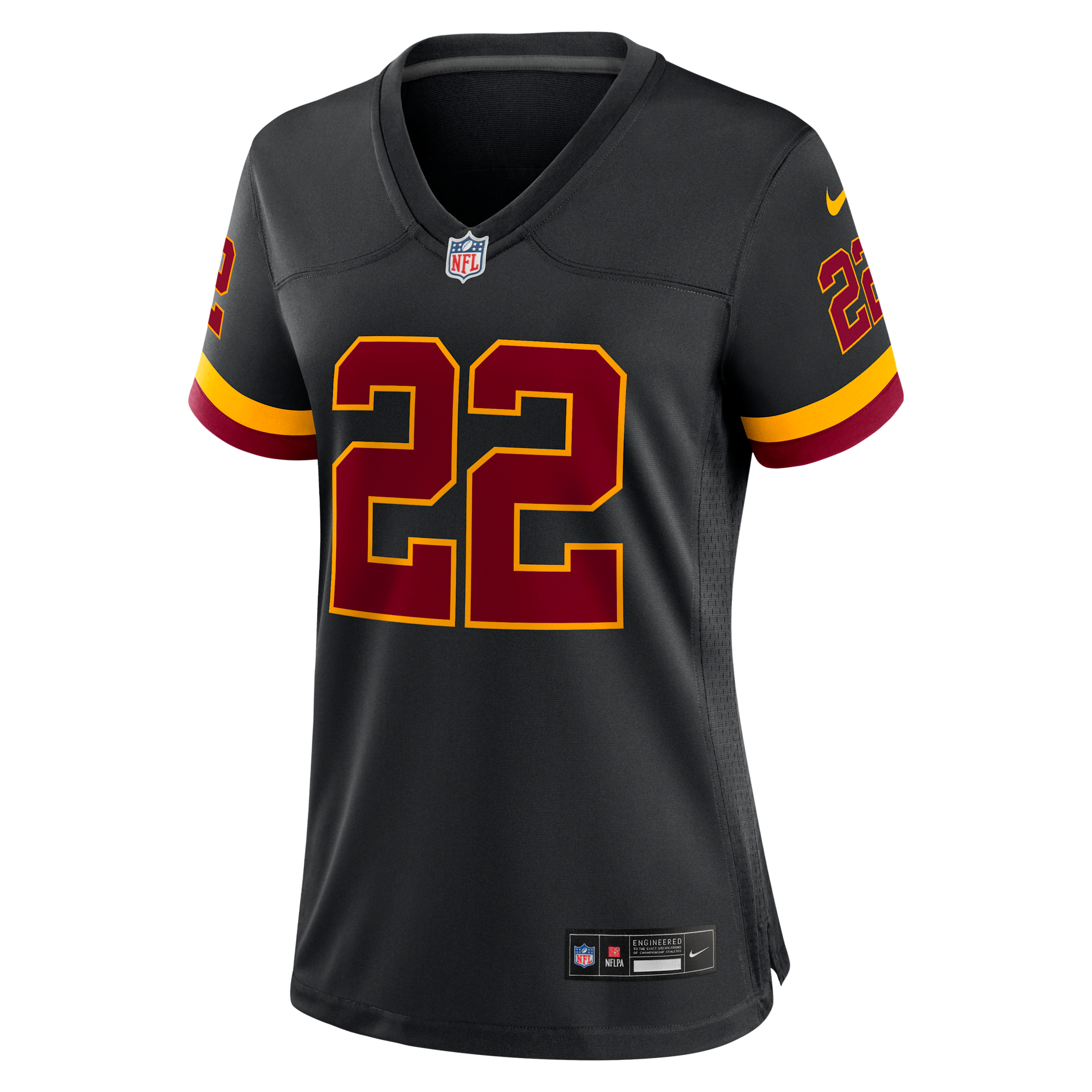 Nike Women's Jacory Croskey-Merritt Black Washington Commanders Hail Raiser Alternate Game Jersey - Black