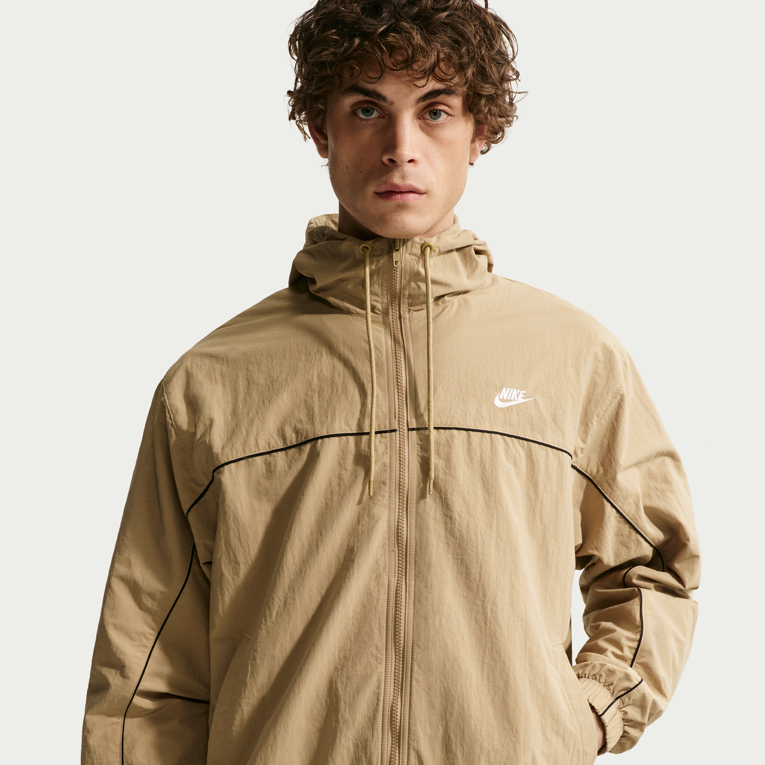 Nike Men's Club Hooded Jacket in Brown | HJ2012-298