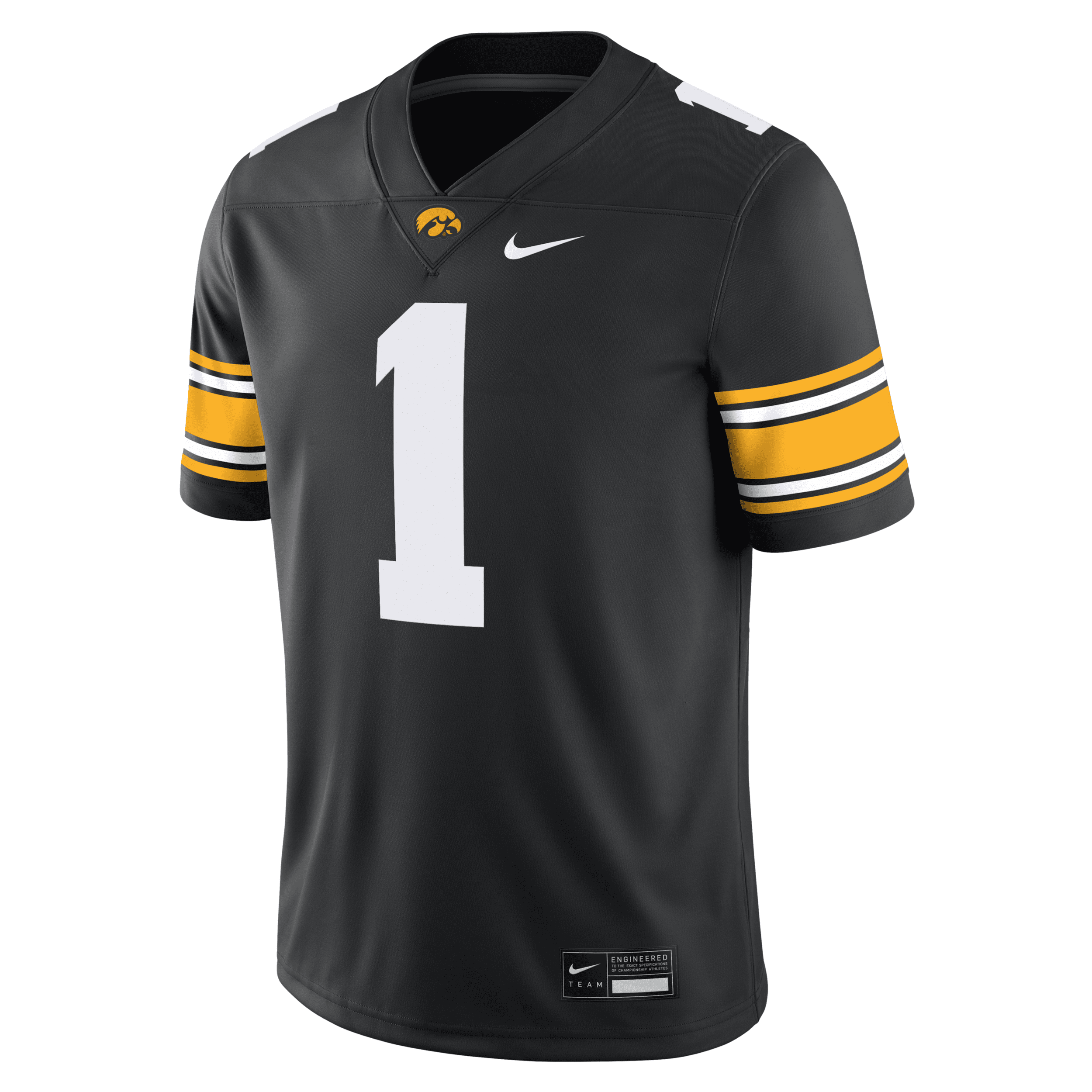 Iowa Hawkeyes Nike Men's Dri-FIT College Game Jersey in Black | CLEVGRJNC2FIOW-IOW