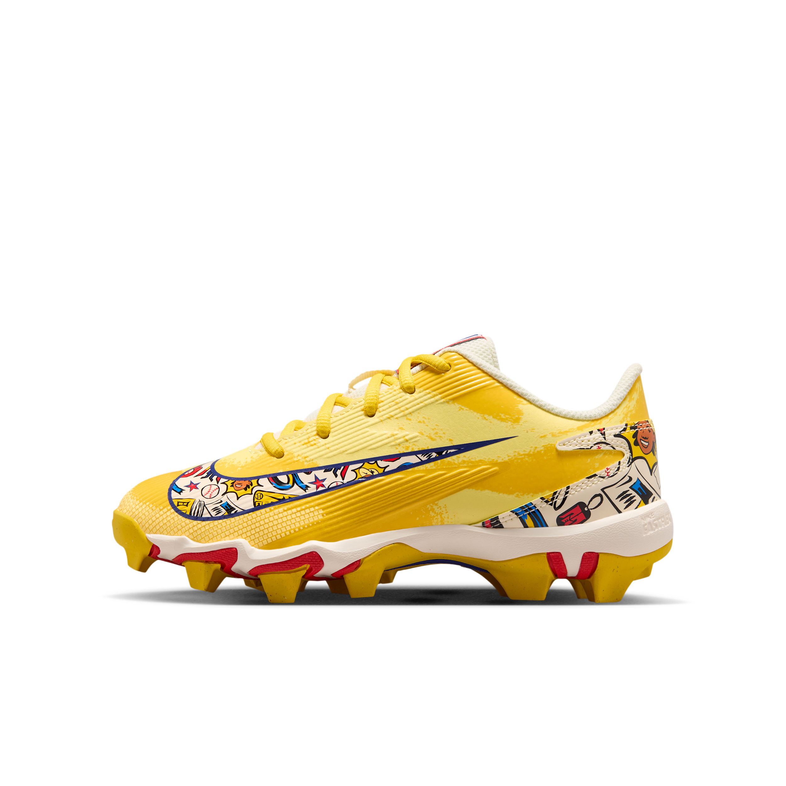Nike Kids' Diamond Standout "Ronald Acuña Jr." Baseball Cleats, Size 13, Laser Orange/Royal/Coconut Milk