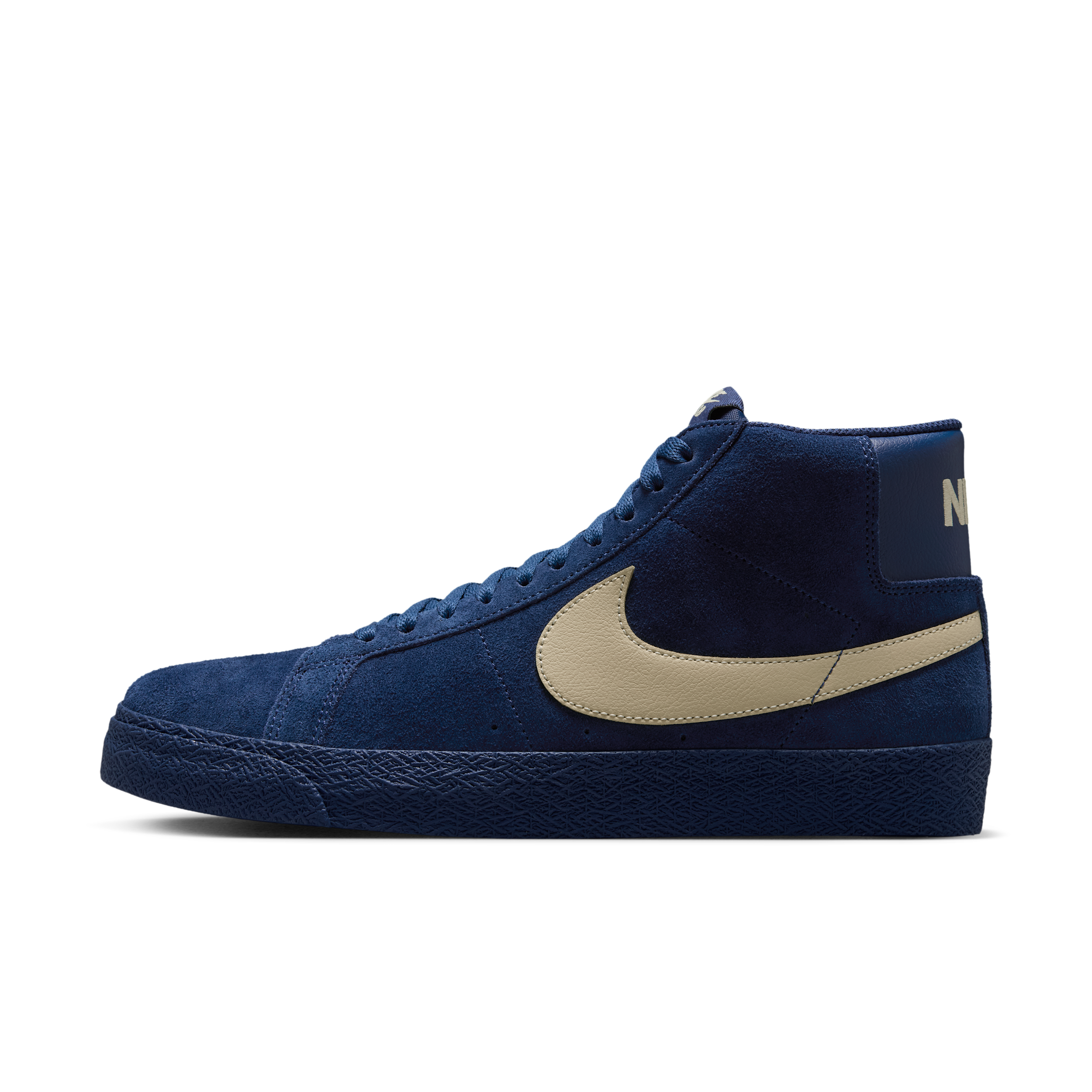 Men's Nike SB Zoom Blazer Mid Skate Shoes in Blue | IO0667-400