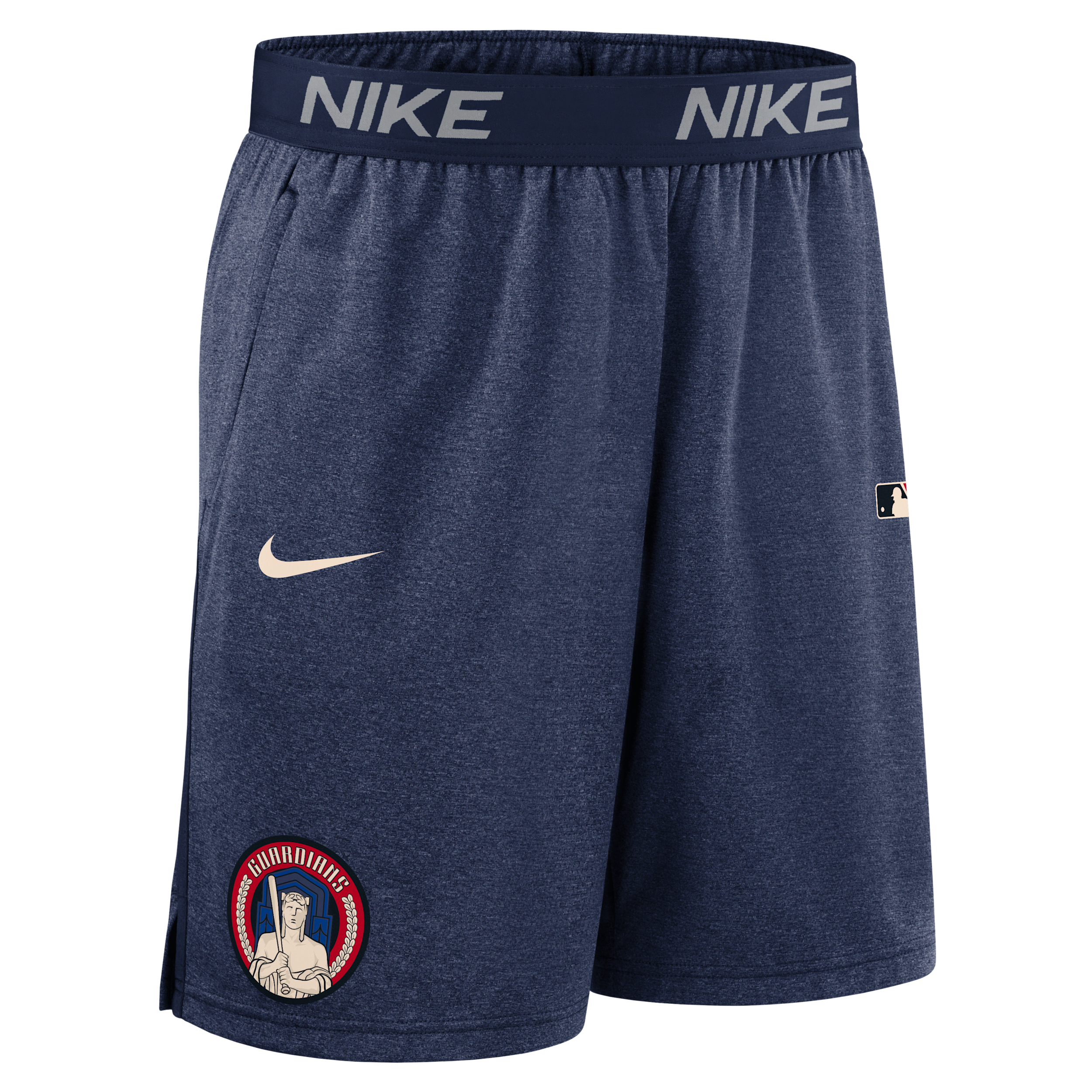 Nike Cleveland Guardians Authentic Collection City Connect  Men's Dri-fit Mlb Shorts In Black