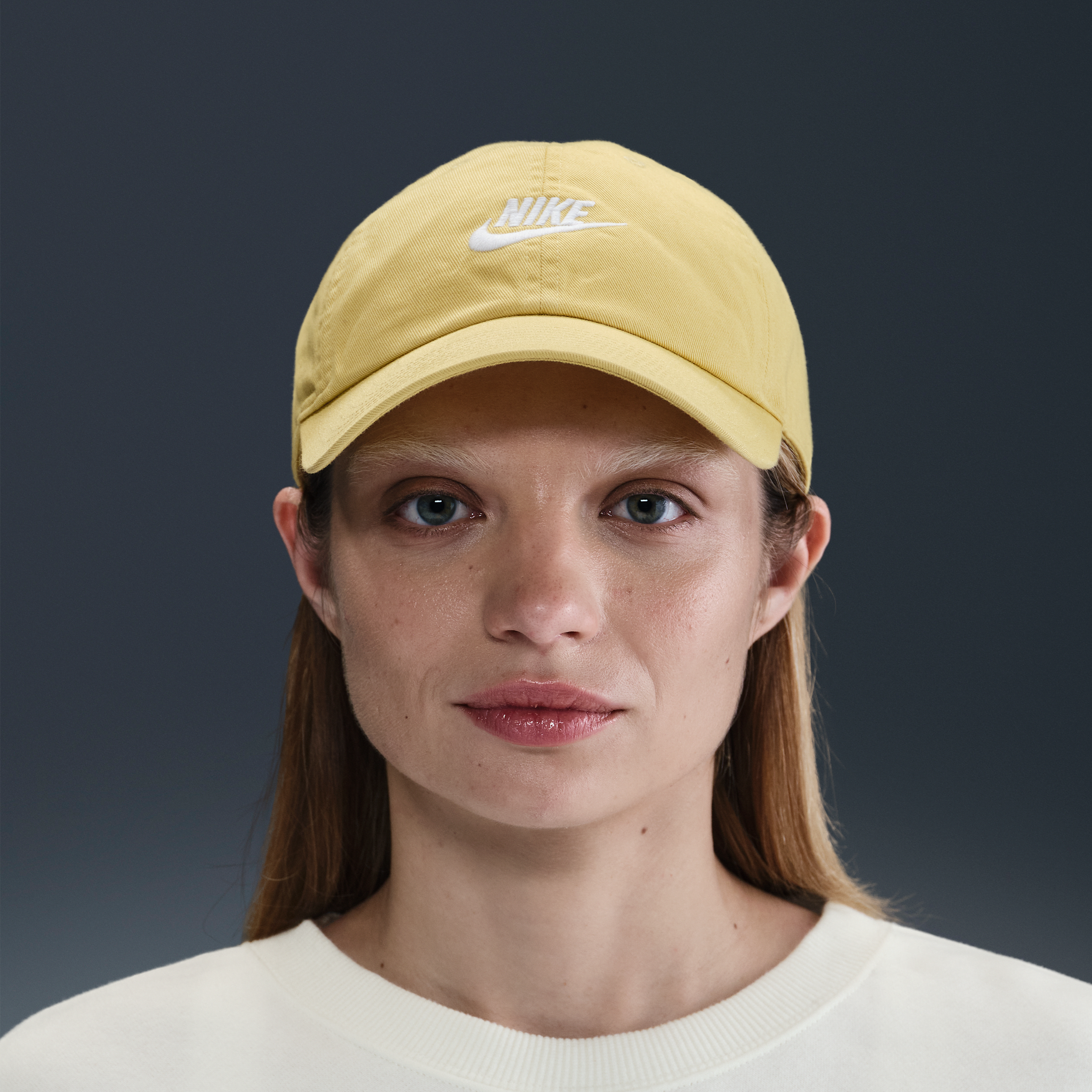 Nike Unisex Club Unstructured Futura Wash Cap In Yellow