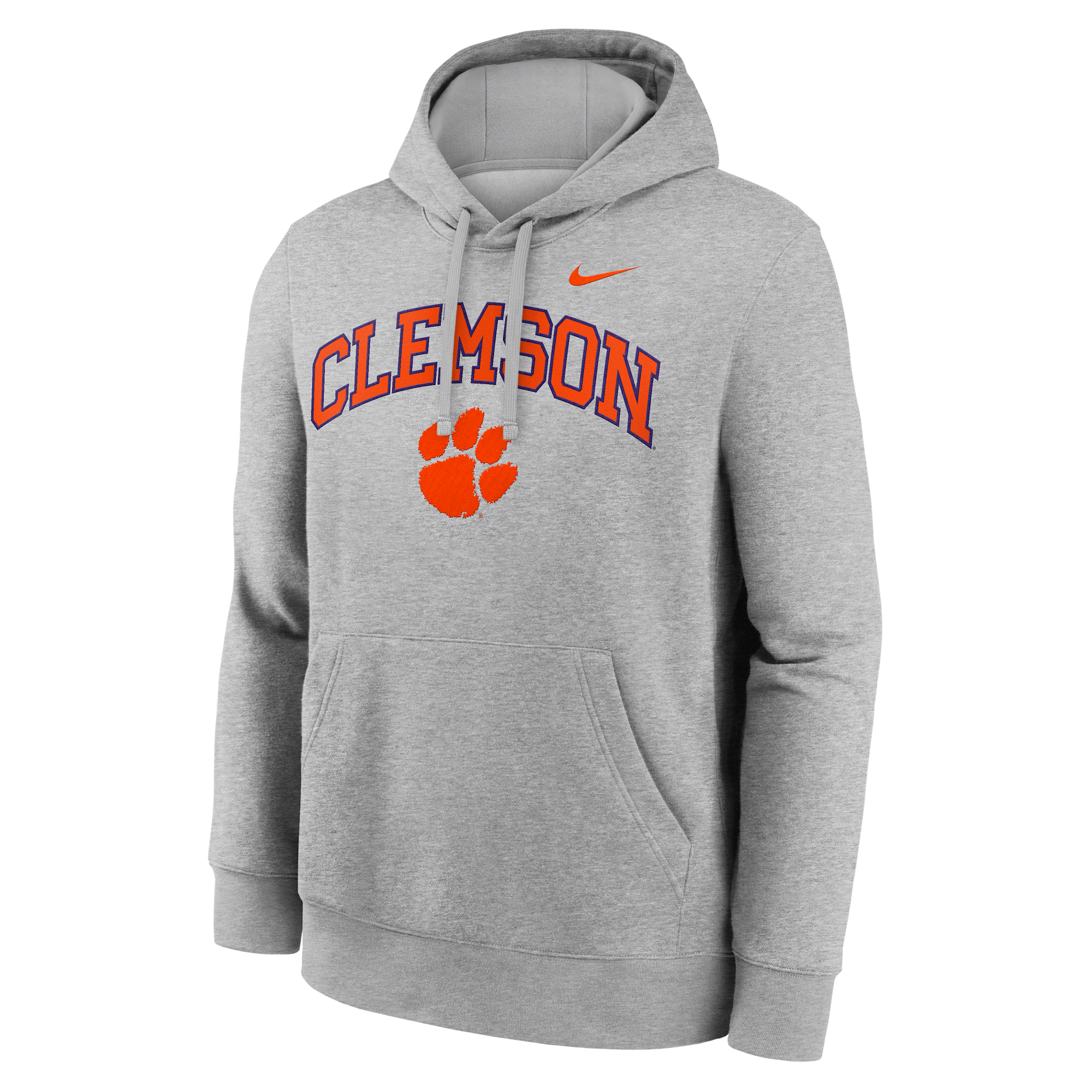 Nike Clemson Arch  Men's College Pullover Hoodie In Gray