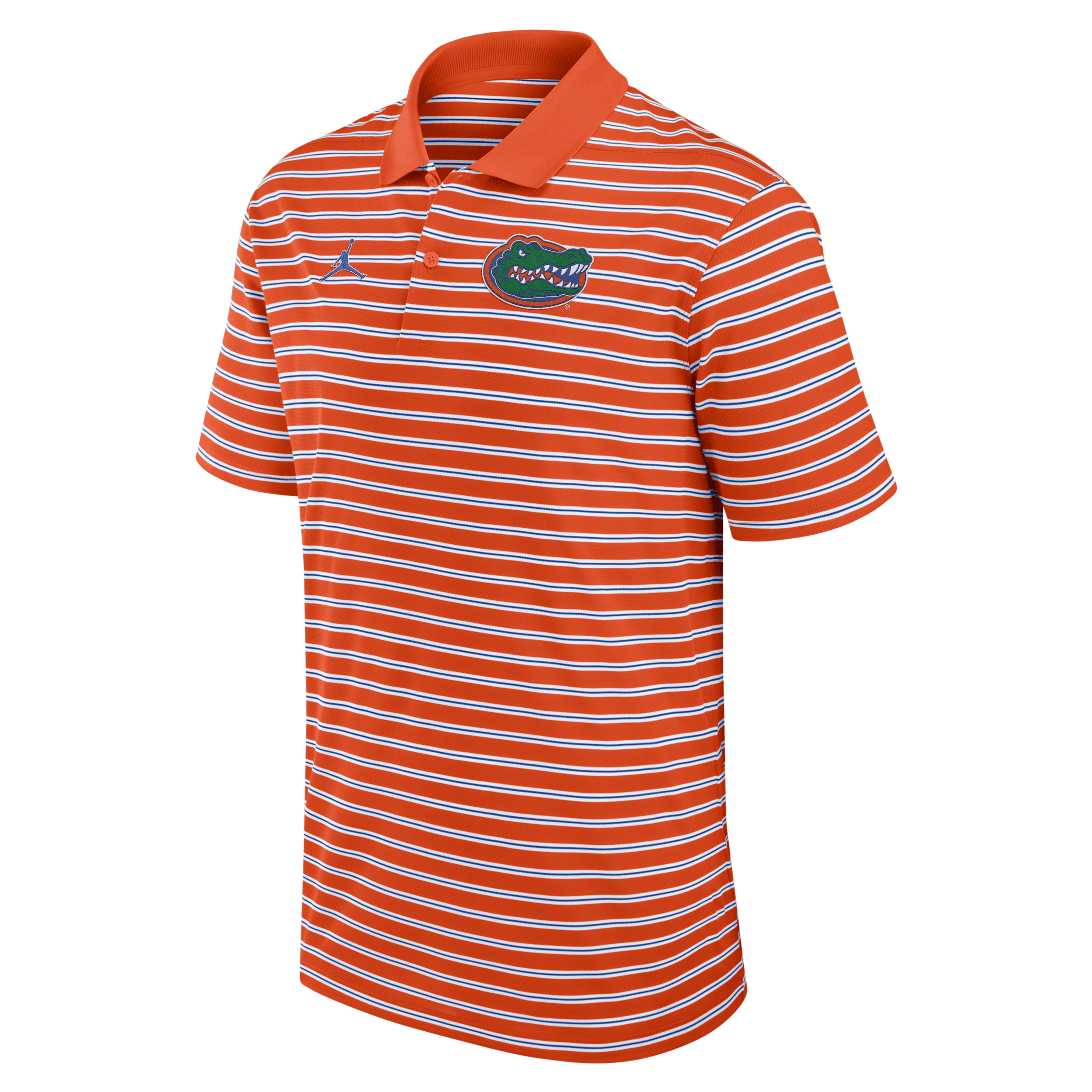 JORDAN MEN'S FLORIDA PRIMETIME VICTORY STRIPED BRAND DRI-FIT COLLEGE POLO 1015855615