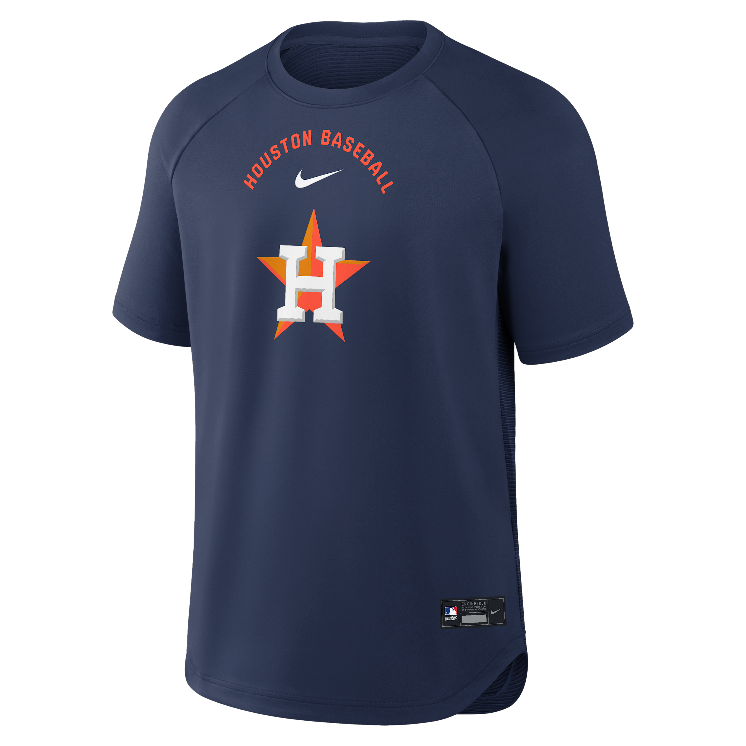 Houston Astros Authentic Collection Batting Practice Pregame Nike Men's Dri-FIT MLB Top in Blue | 04HG160NHUS-7DX