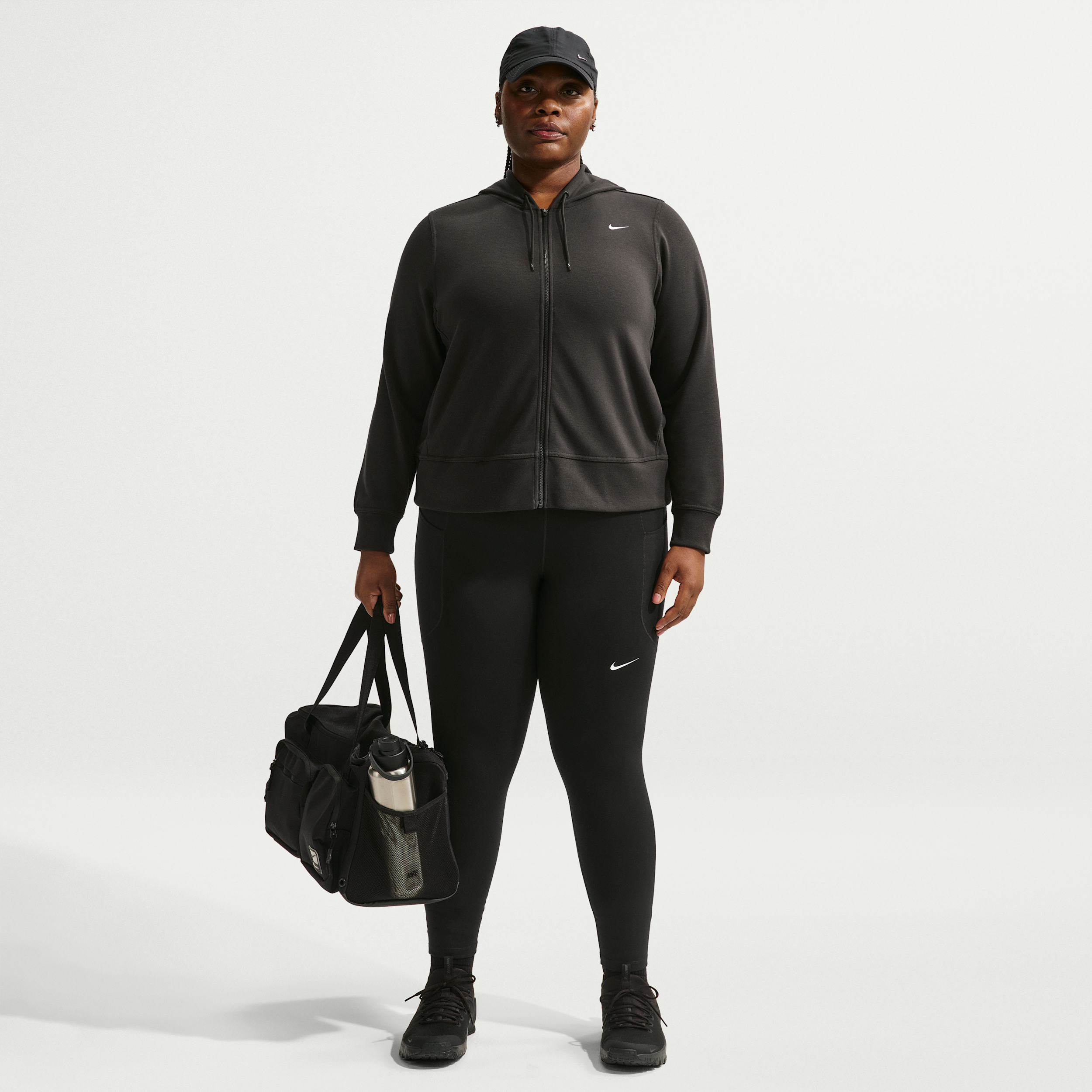 Nike Women's One High-Waisted 7/8 Leggings with Pockets (Plus Size) in Black | FN3243-011