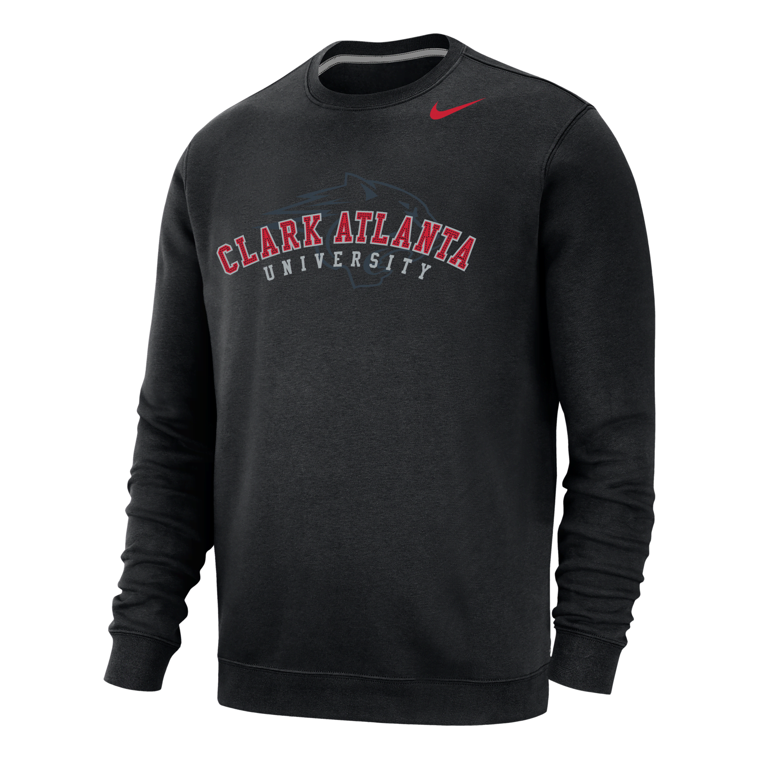 Nike Men's College Club Fleece (clark Atlanta) Sweatshirt In Black