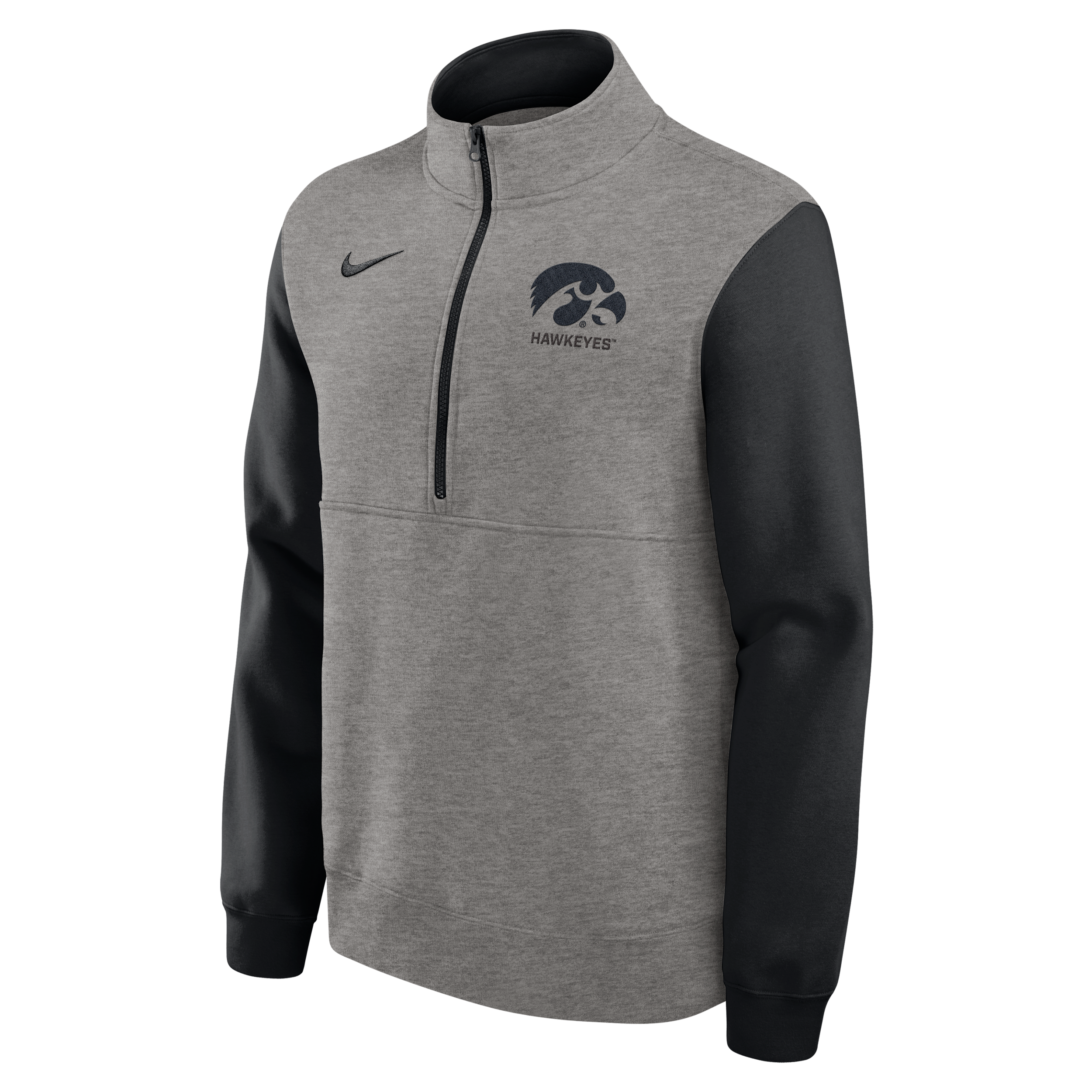 Nike Iowa Club  Men's College 1/2-zip Crew In Gray