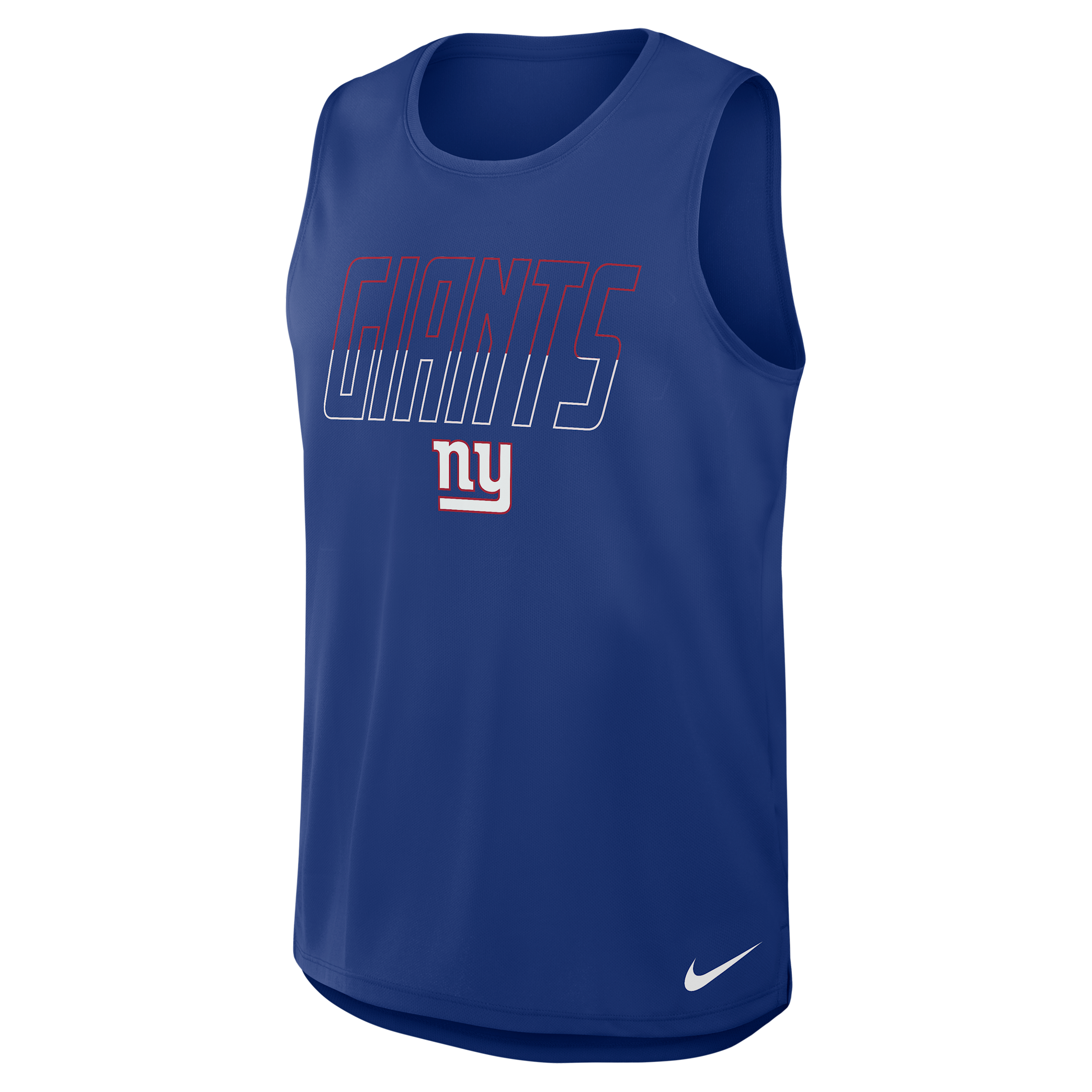 Nike Men's New York Giants Kickoff Miler Dri-fit Sleeveless Tank Top - Royal