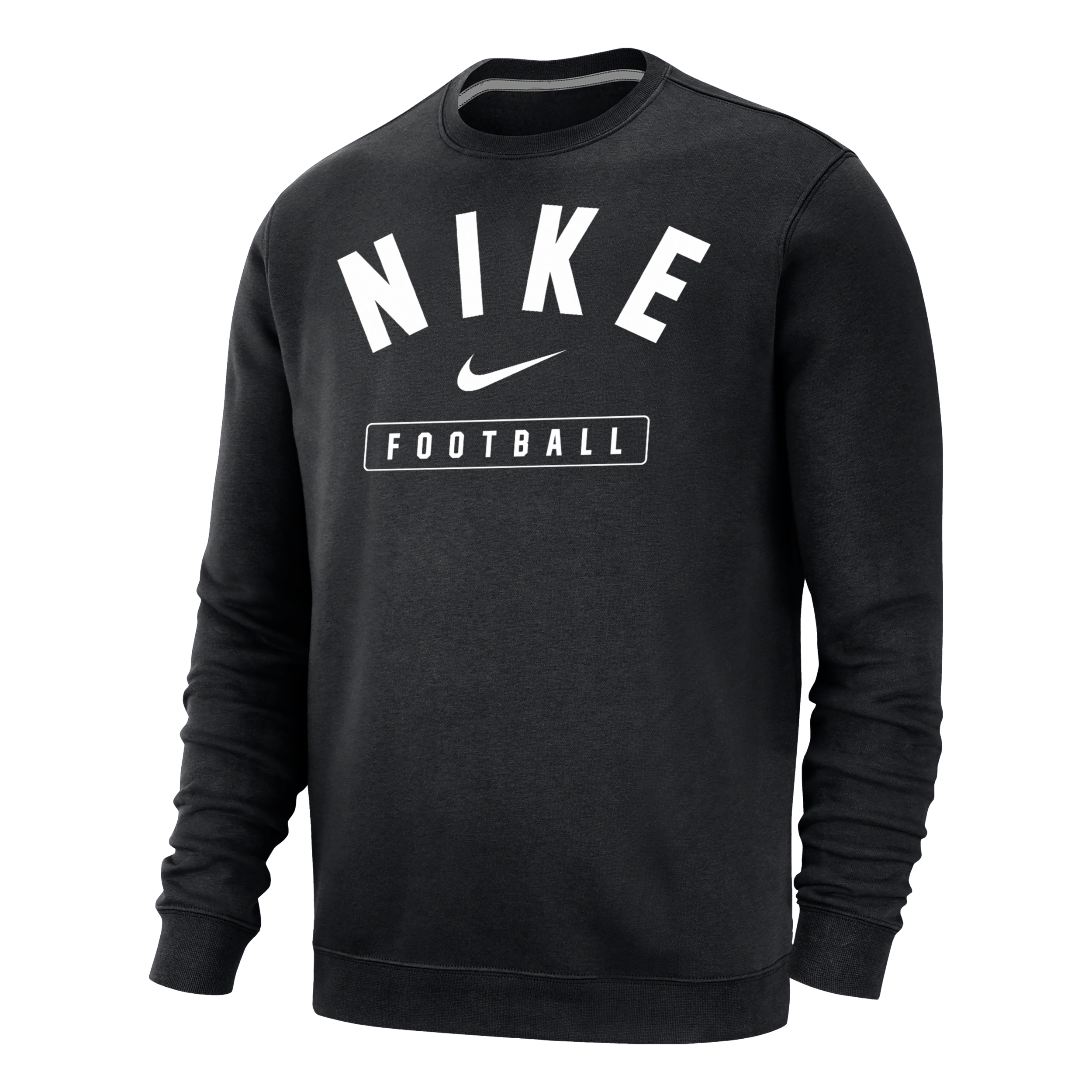 Nike Men's Football Crew-neck Sweatshirt In Black