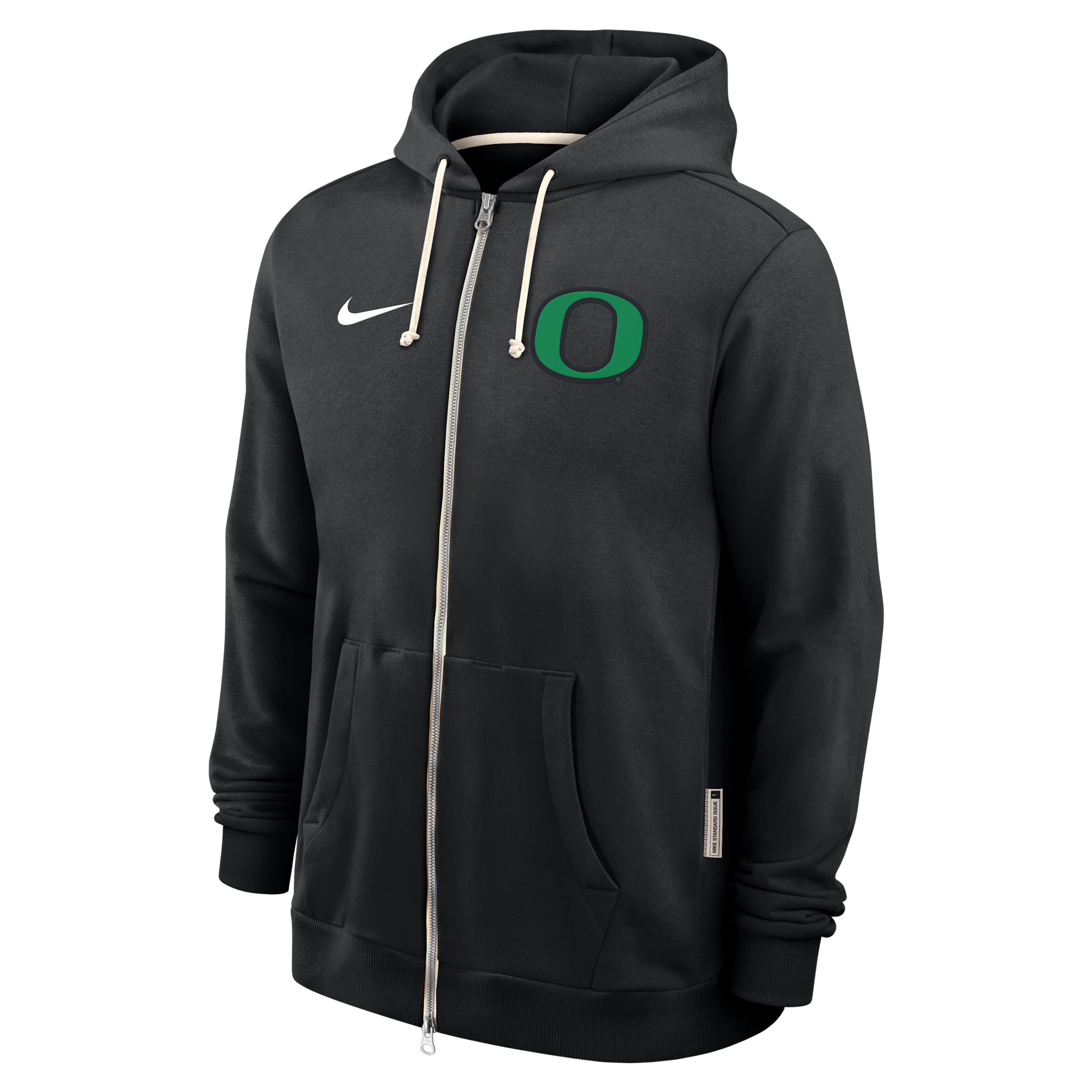 Nike Black Oregon Ducks 2025 Sideline Standard Issue Dri-fit Full-zip Hoodie In Black
