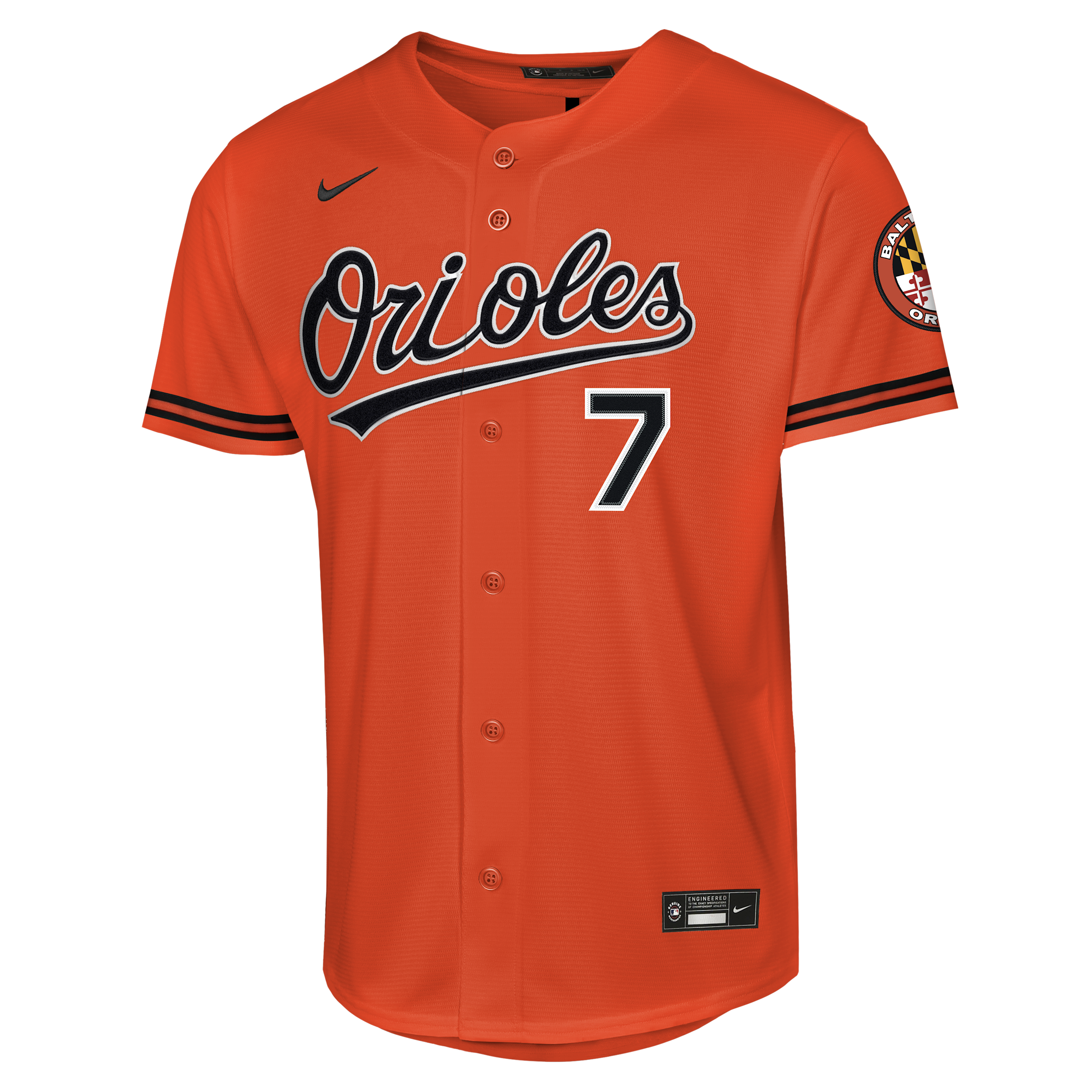 Nike Big Boys and Girls Jackson Holliday Orange Baltimore Orioles Alternate 2 Stadium Player Jersey - Orange