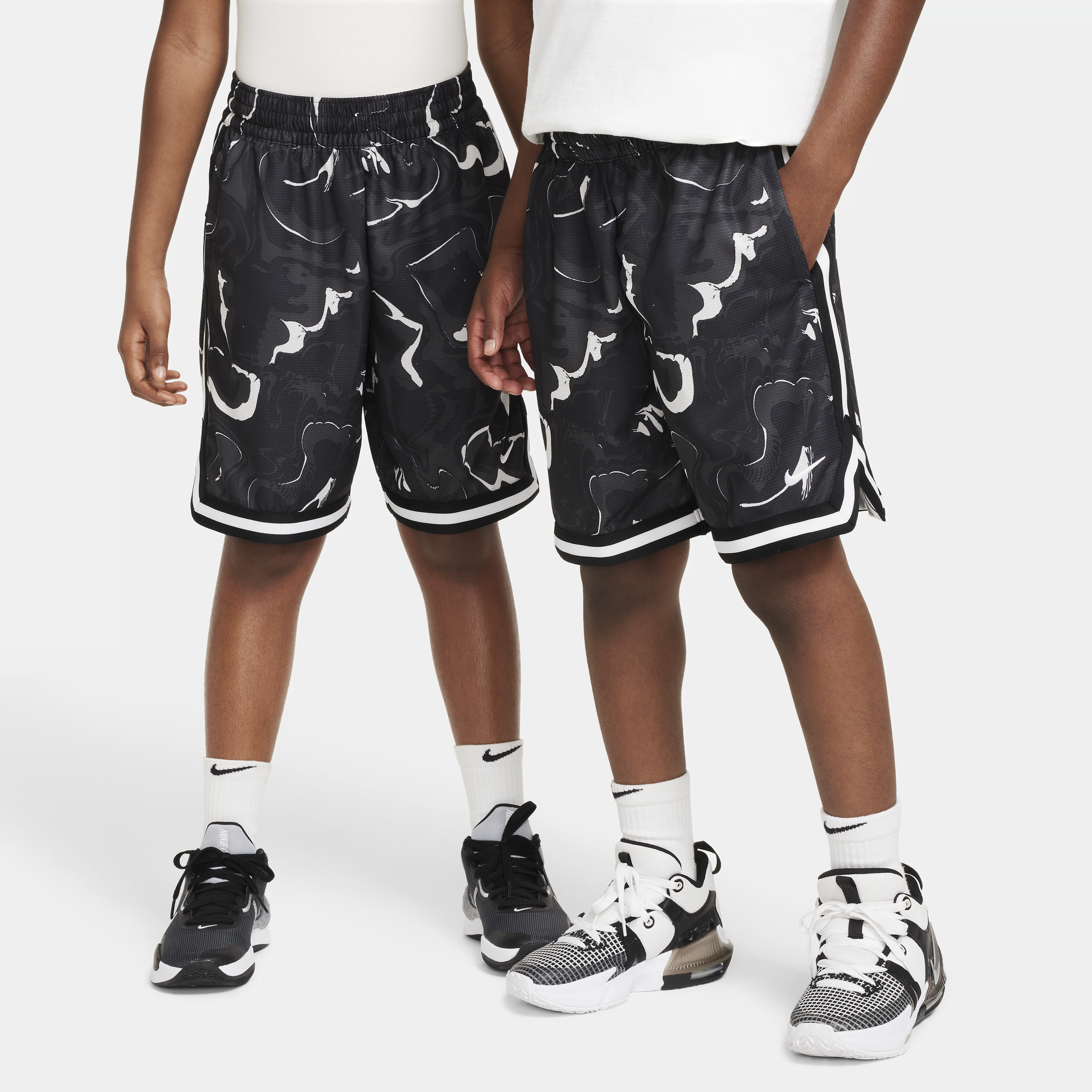 Shop Nike Dri-fit Dna Big Kids' (boys') Basketball Shorts In Black