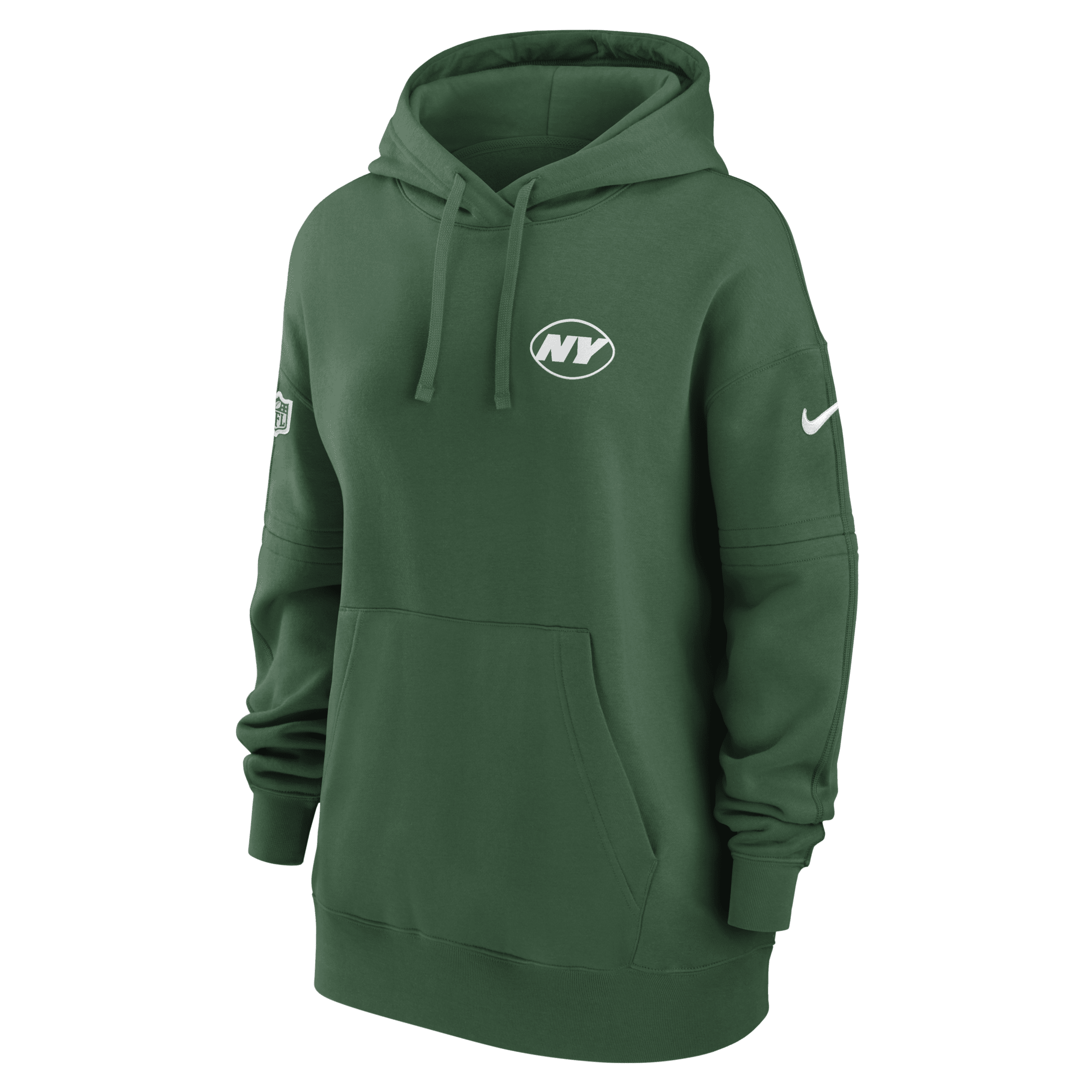 Nike Women's Sideline Club (nfl New York Jets) Pullover Hoodie In Green