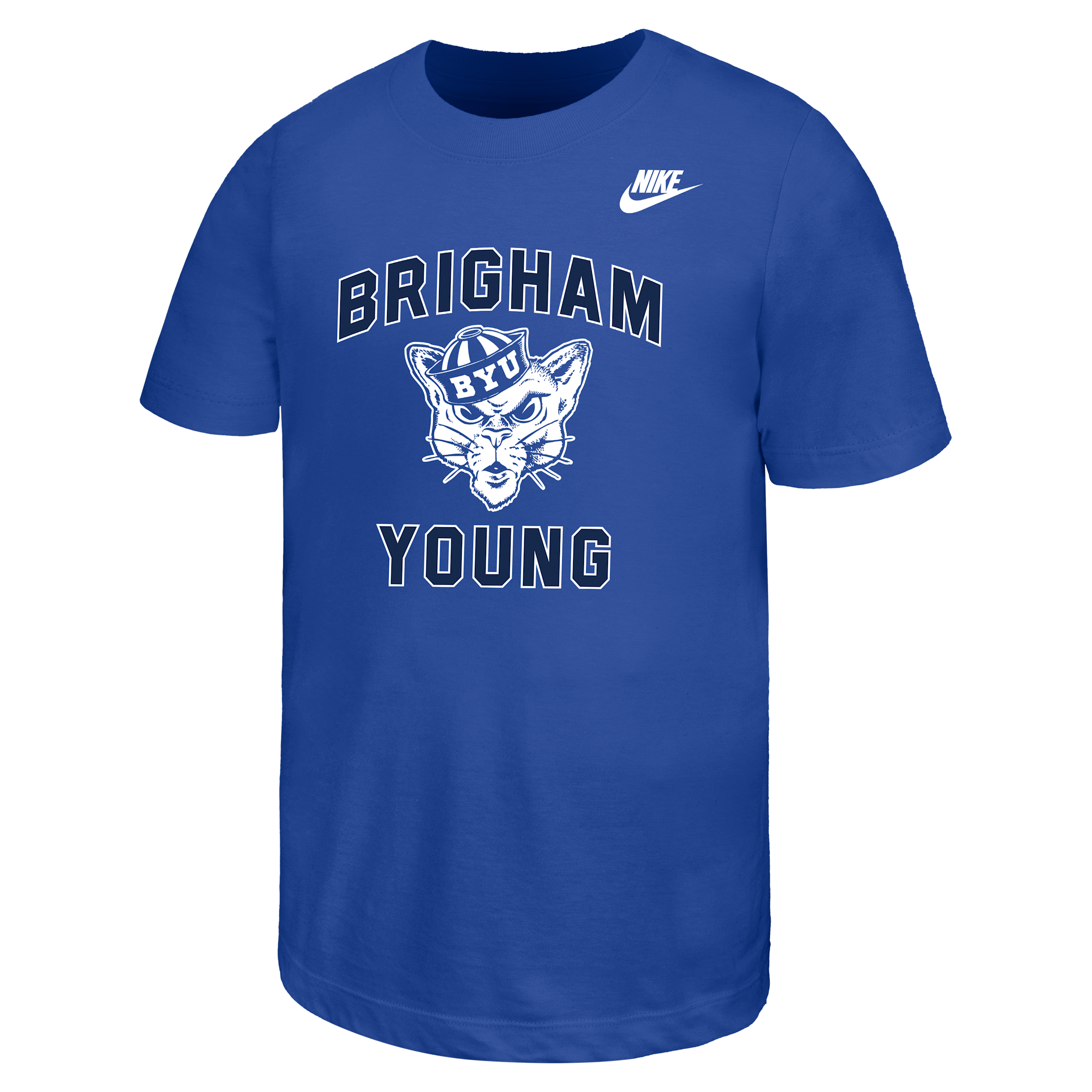 BYU Cougars Big Kids' Nike Football T-Shirt in Blue | B11377P405BGYU-RYL