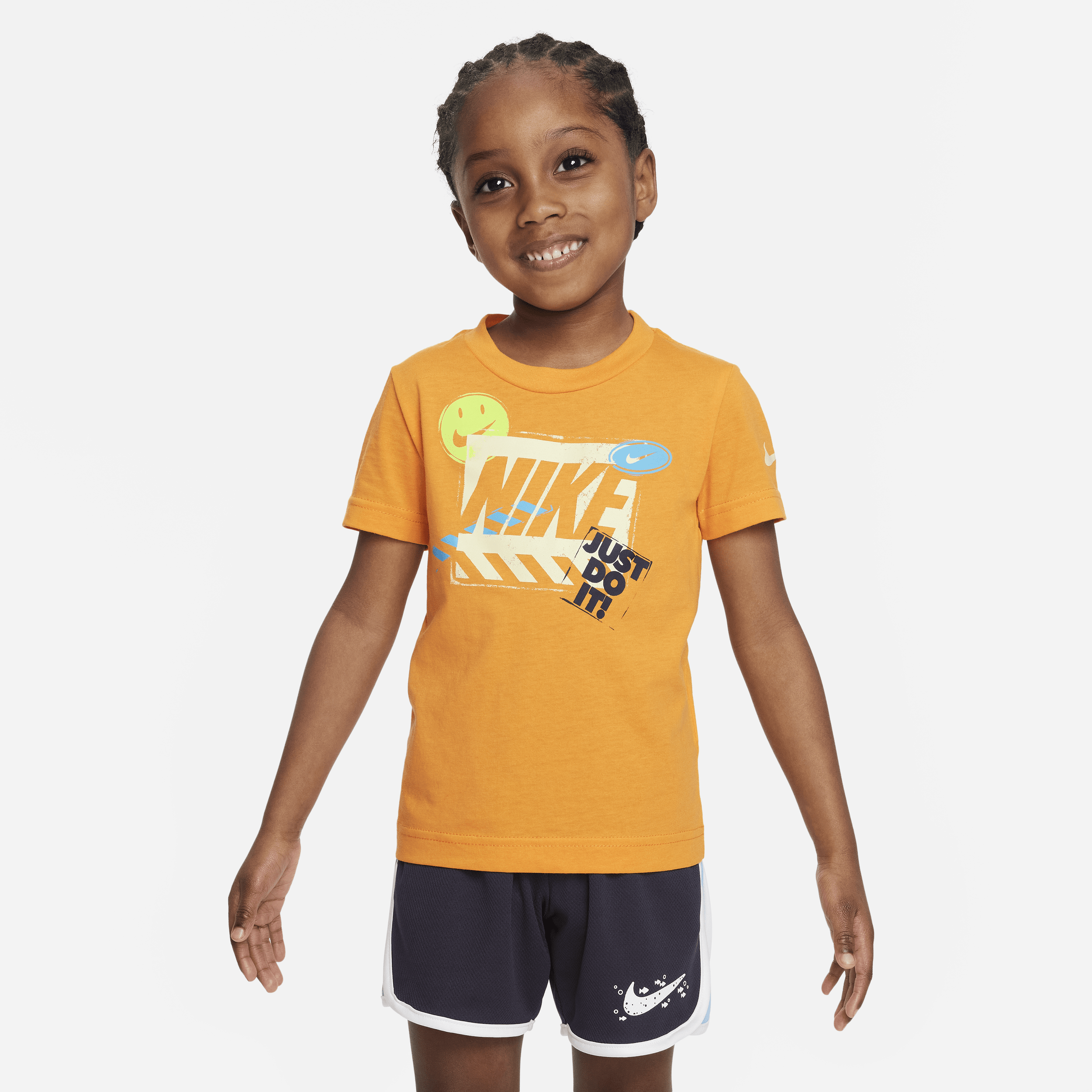 Nike Babies' Hazard Stamp Tee Toddler T-shirt In Orange