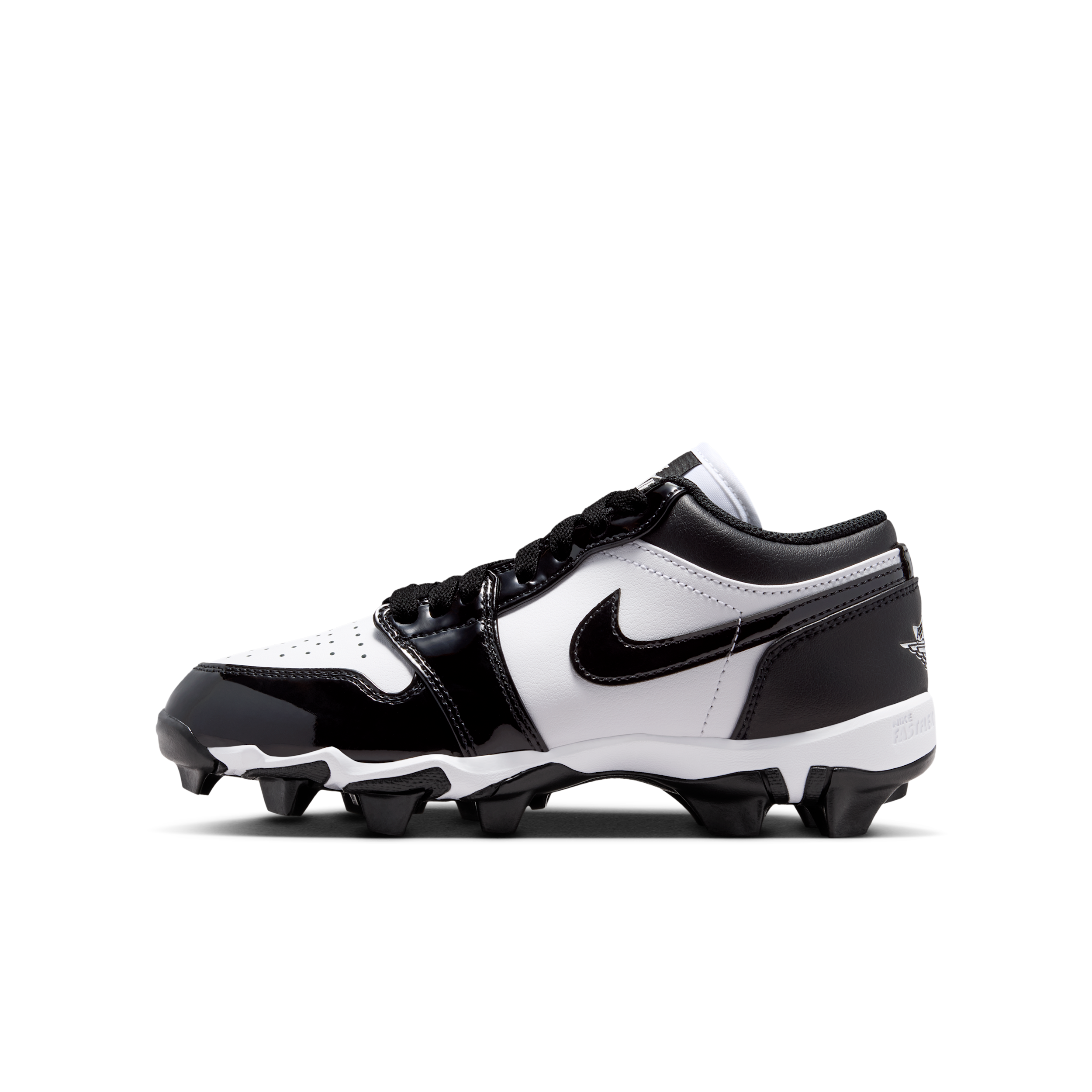 Jordan 1 Low Little/Big Kids' Cleats in White | HF6885-101