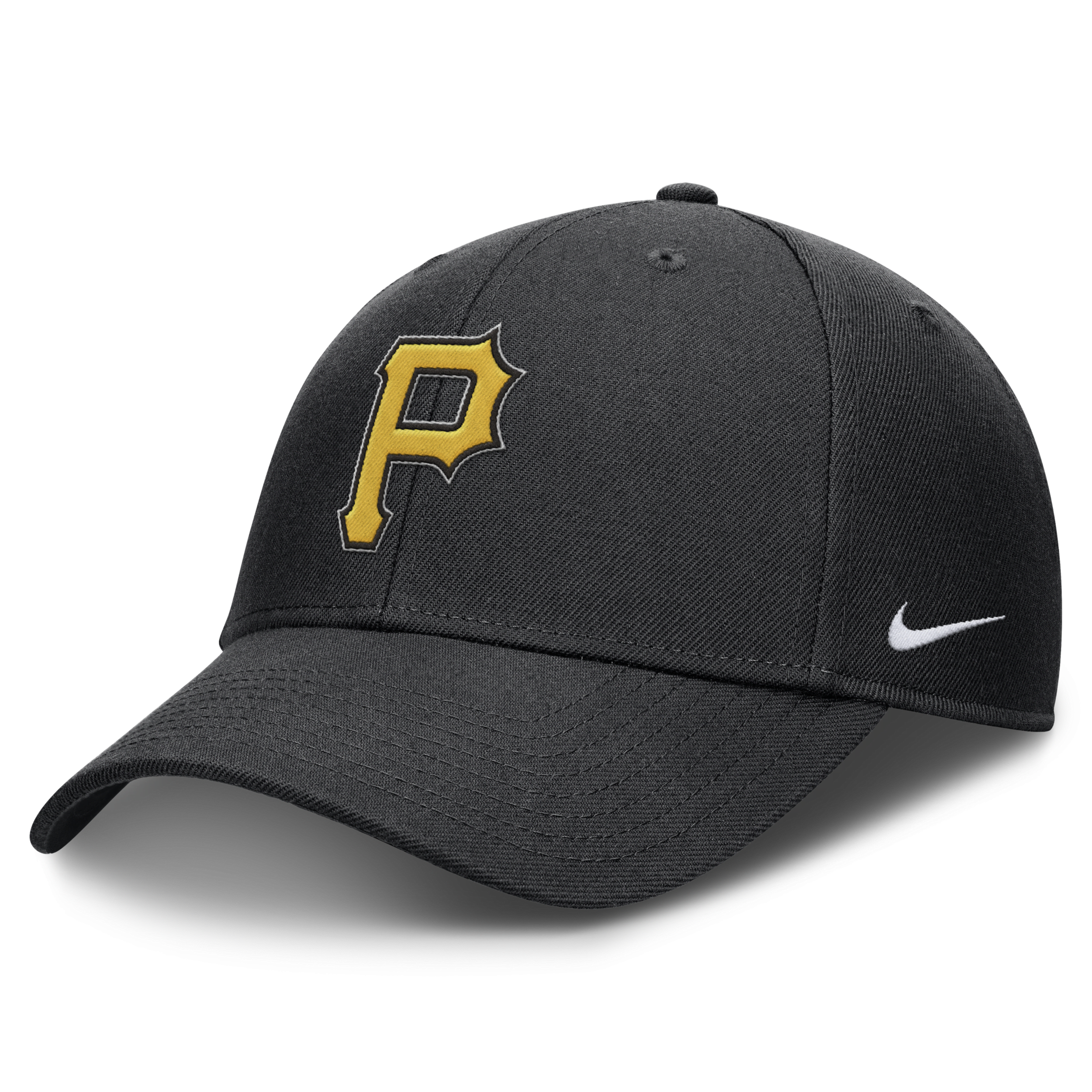 Shop Nike Pittsburgh Pirates Evergreen Club  Men's Dri-fit Mlb Adjustable Hat In Black