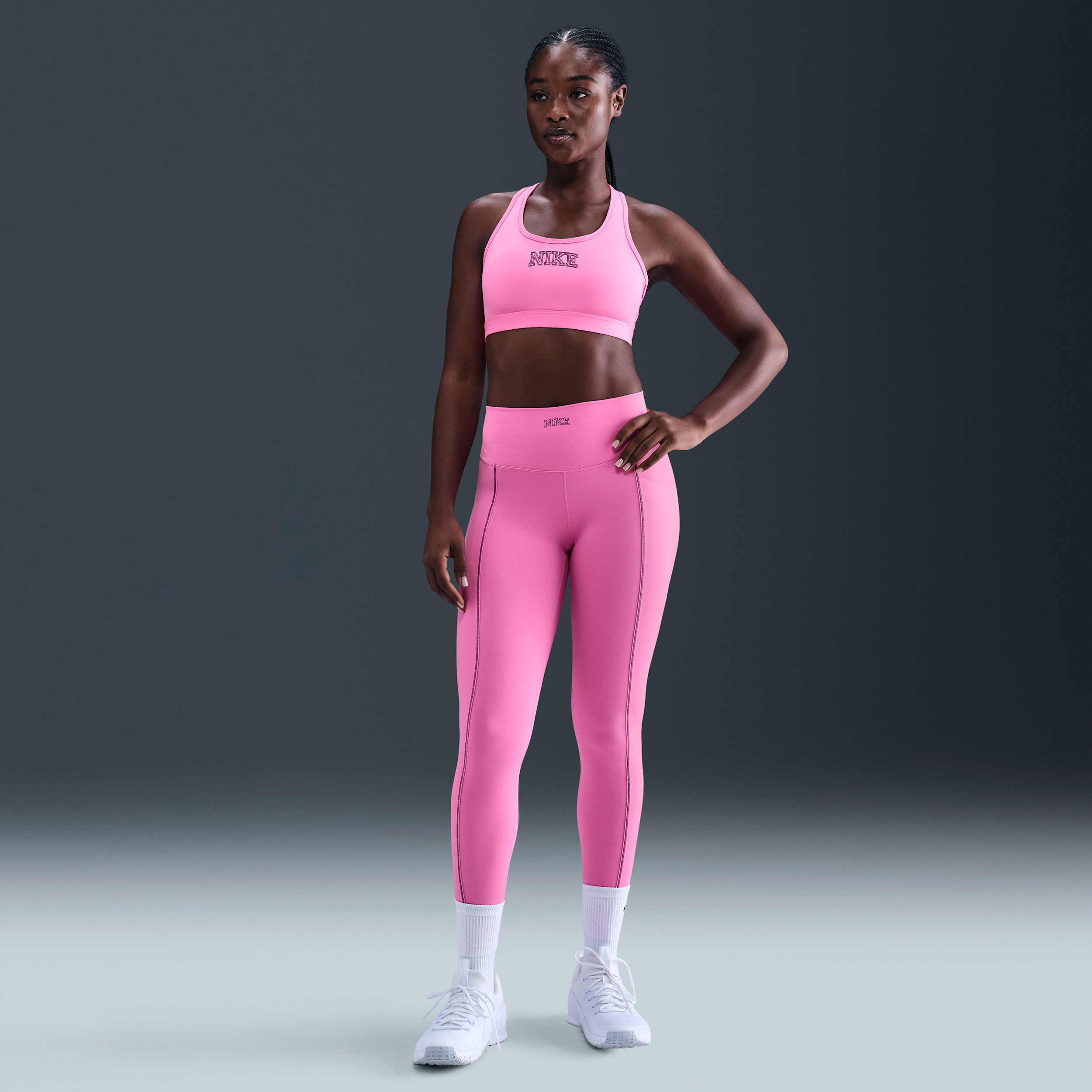 Nike Women's One High-waisted Full-length Leggings In Pink