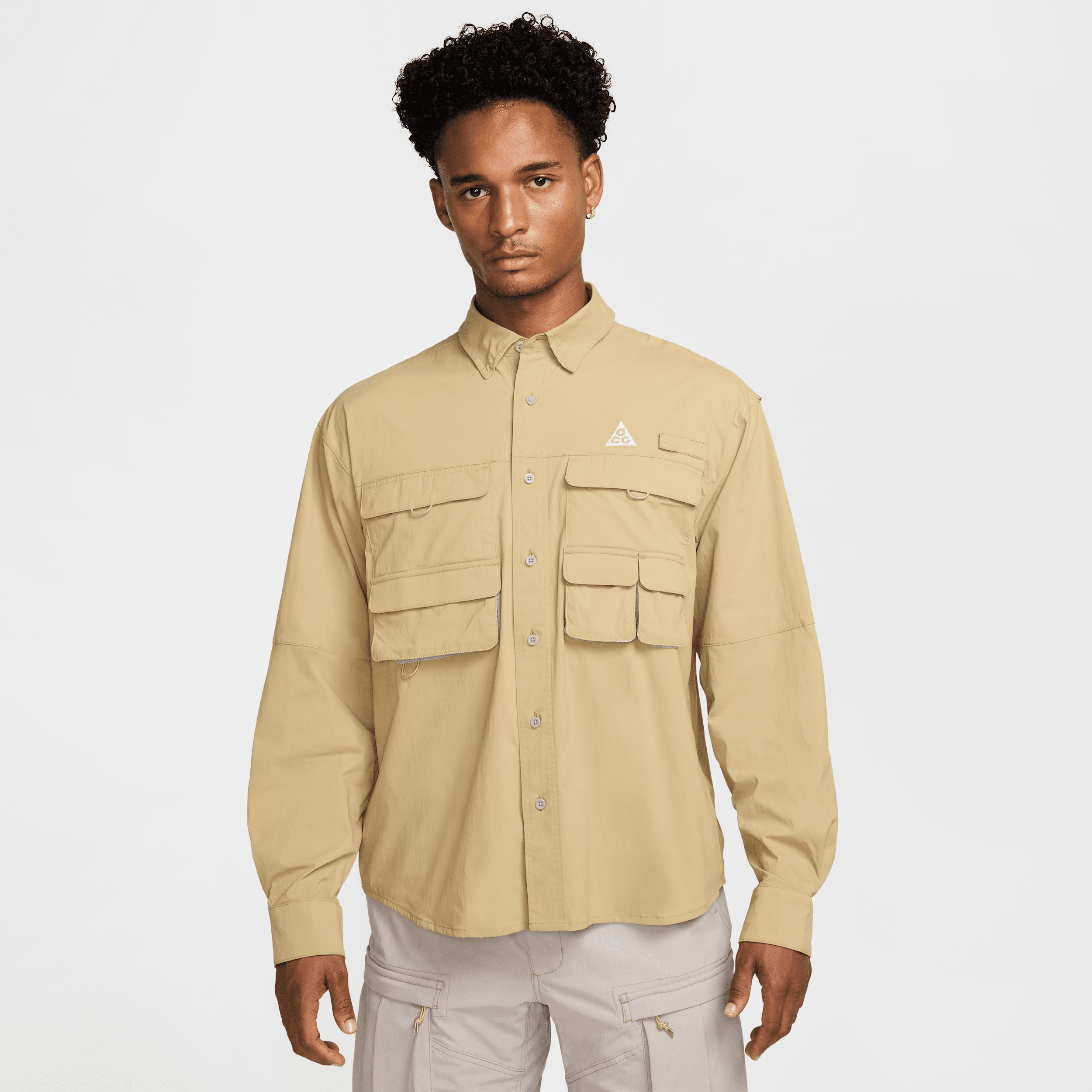 Nike Men's  Acg "orb Weaver" Dri-fit Adv Uv Long-sleeve Shirt In Brown