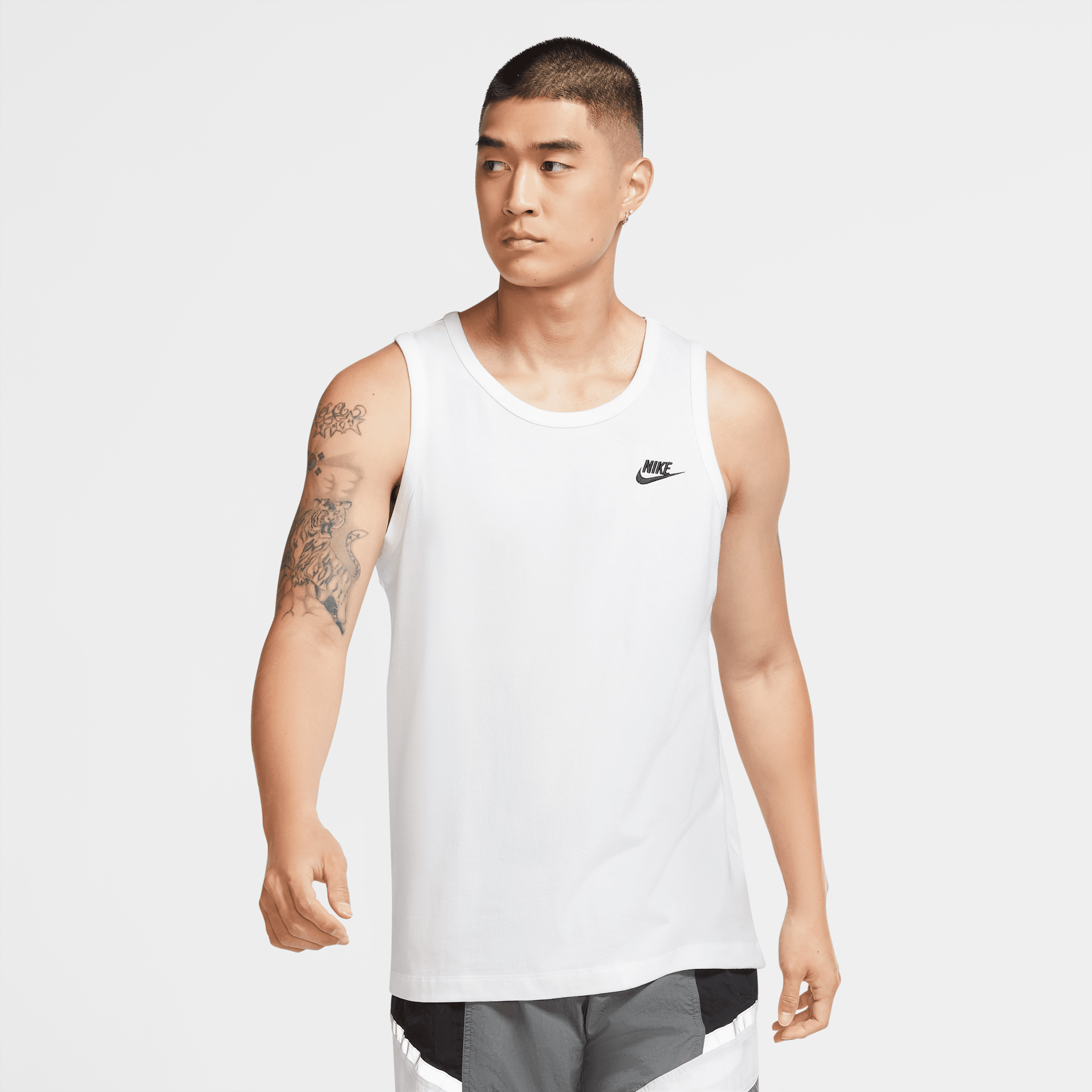 Men's Nike Sportswear Club Tank Top in White | BQ1260-100