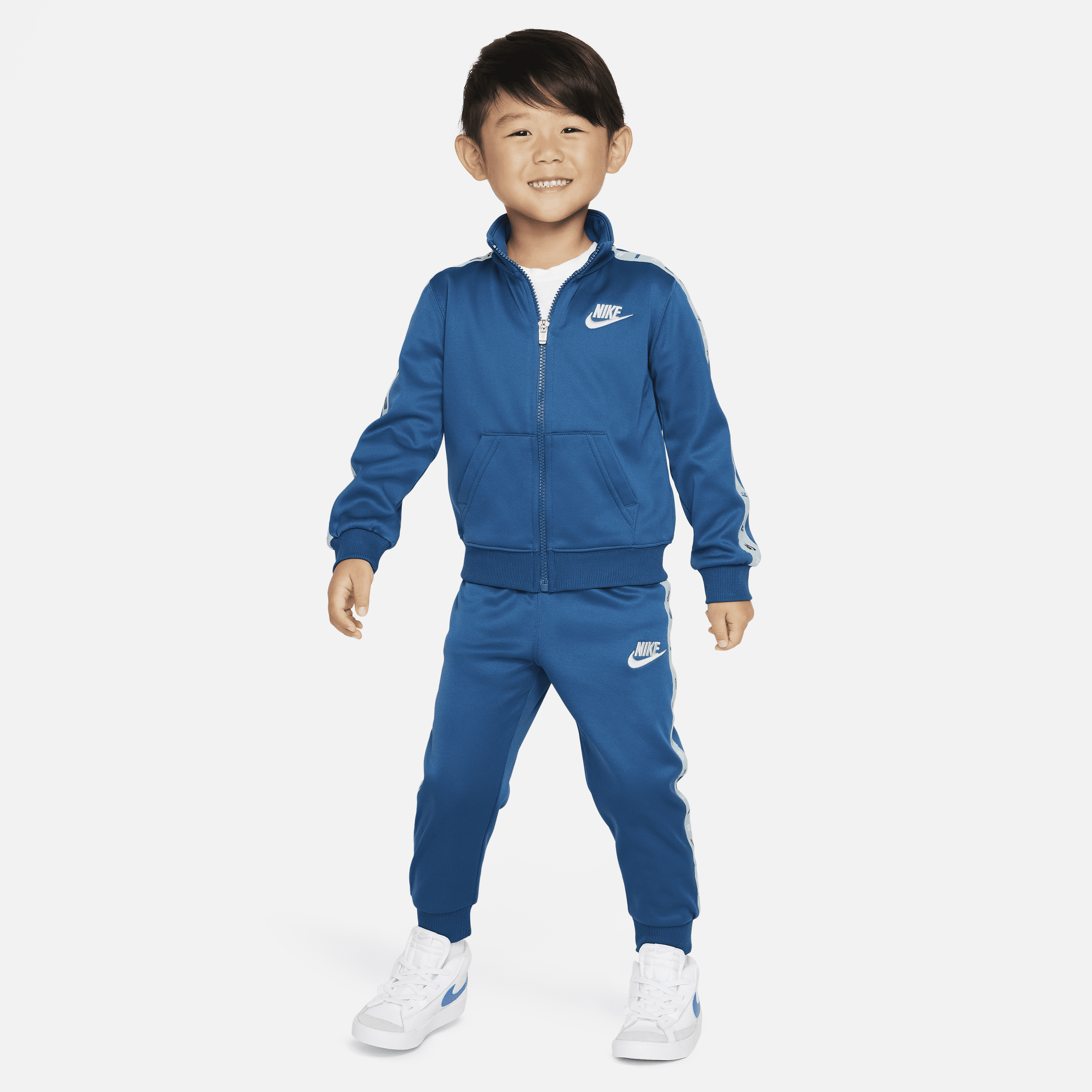Nike Babies' Sportswear Club Dri-fit Toddler Tricot Set In Blue