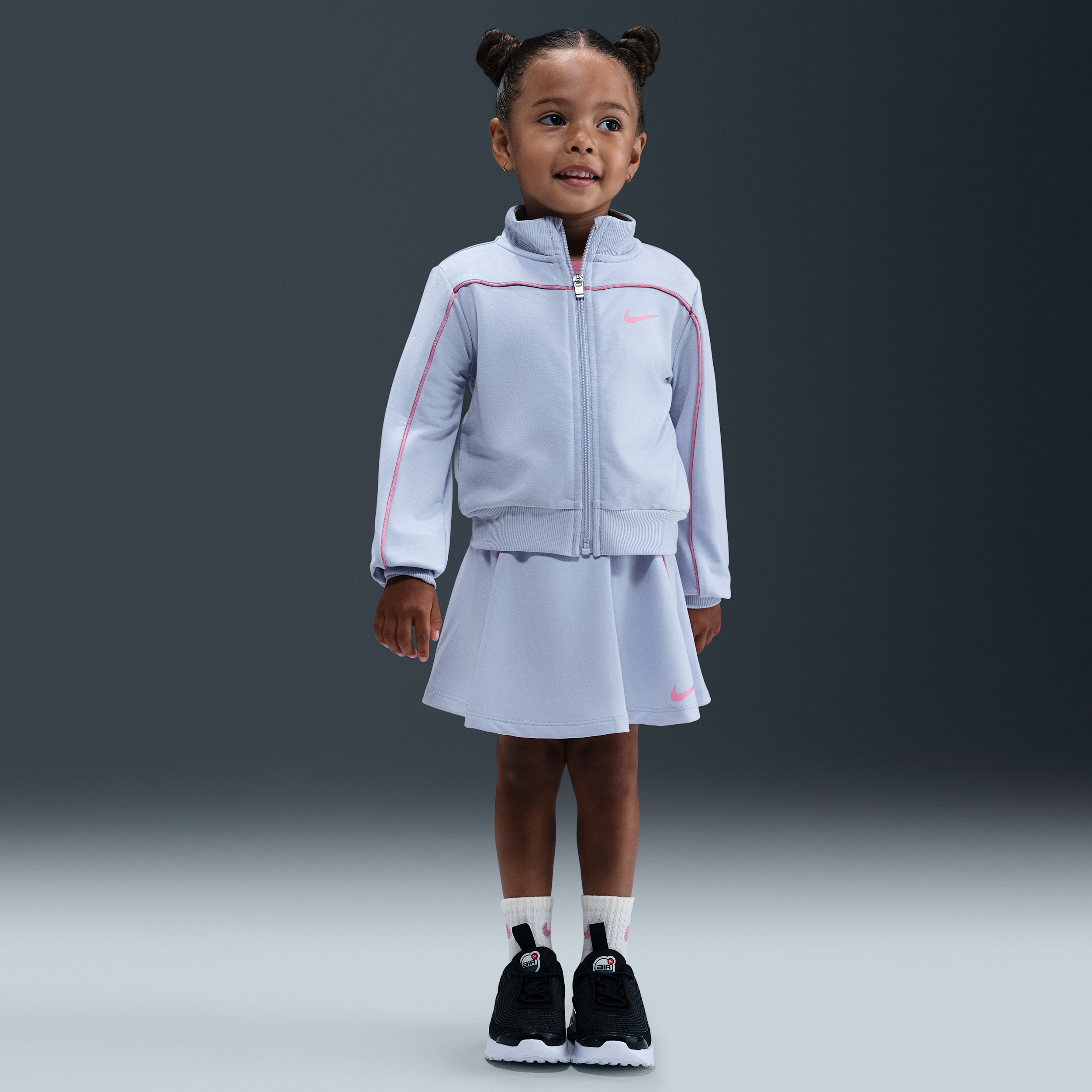 Nike Varsity Prep Toddler Track Scooter 2-piece Set In Gray