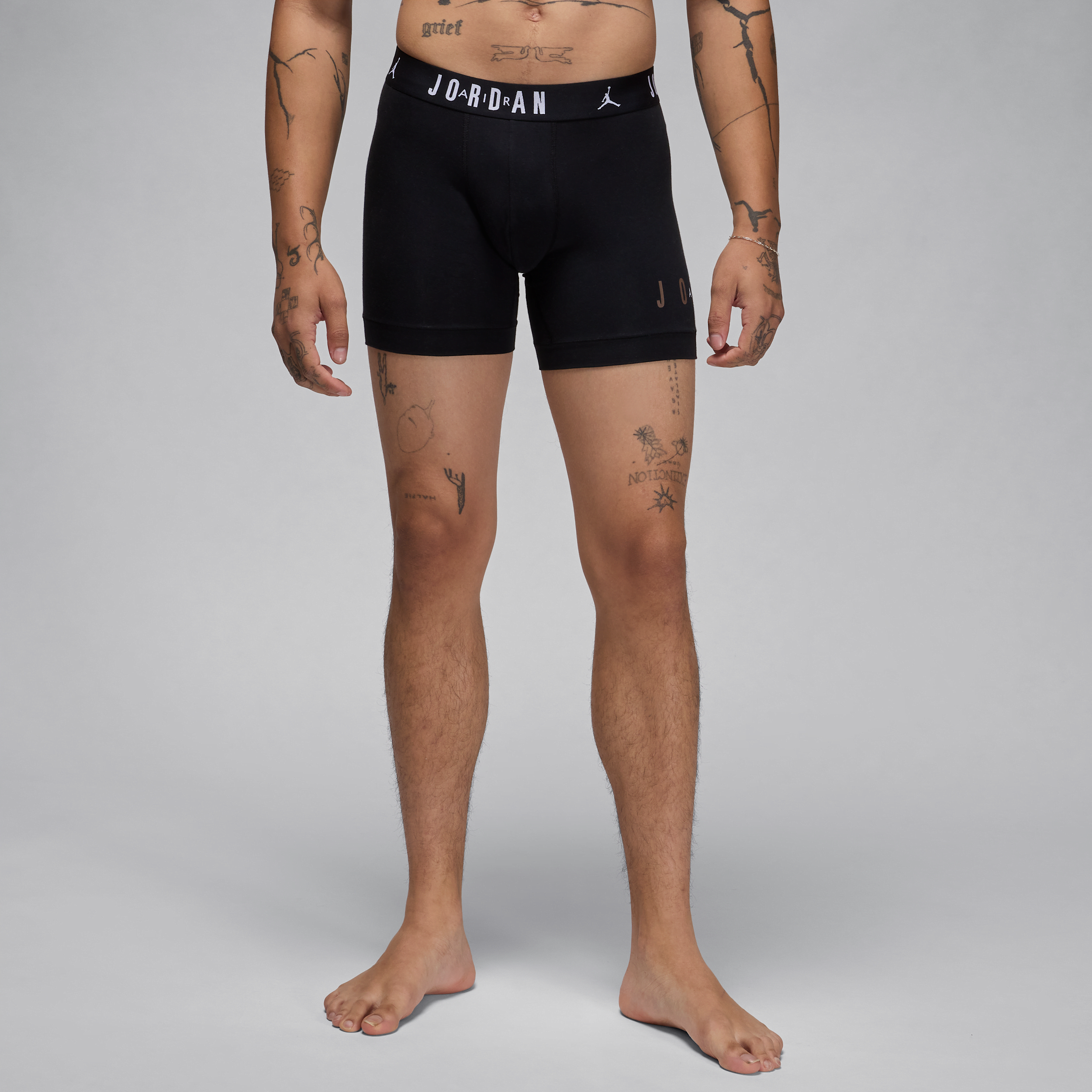 JORDAN MEN'S  DRI-FIT COTTON ESSENTIALS FLIGHT BOXER BRIEFS (2-PACK) 1015815545