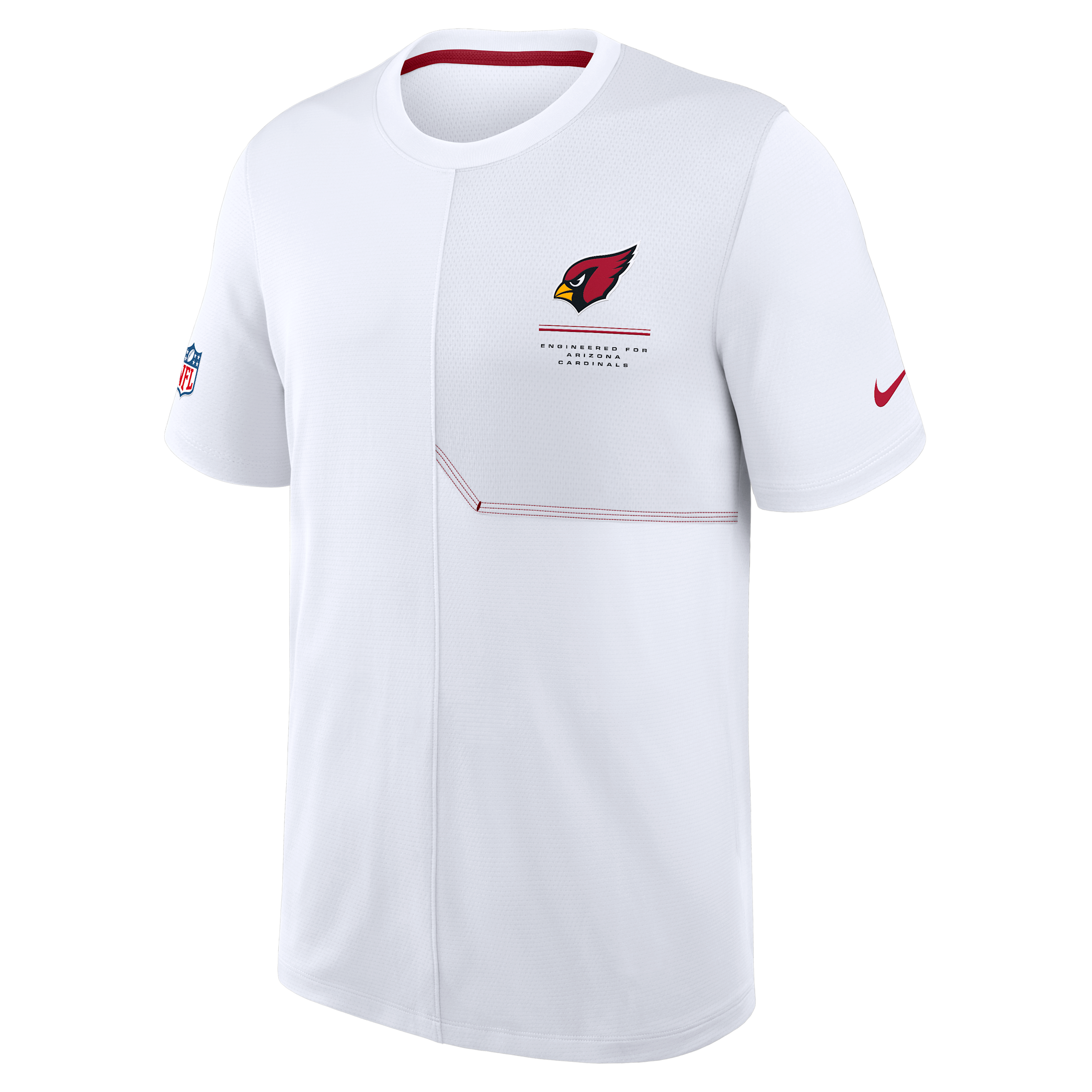 Arizona Cardinals Sideline Coach Nike Men's Dri-FIT NFL Top in White | 03B2078K9C-B8B