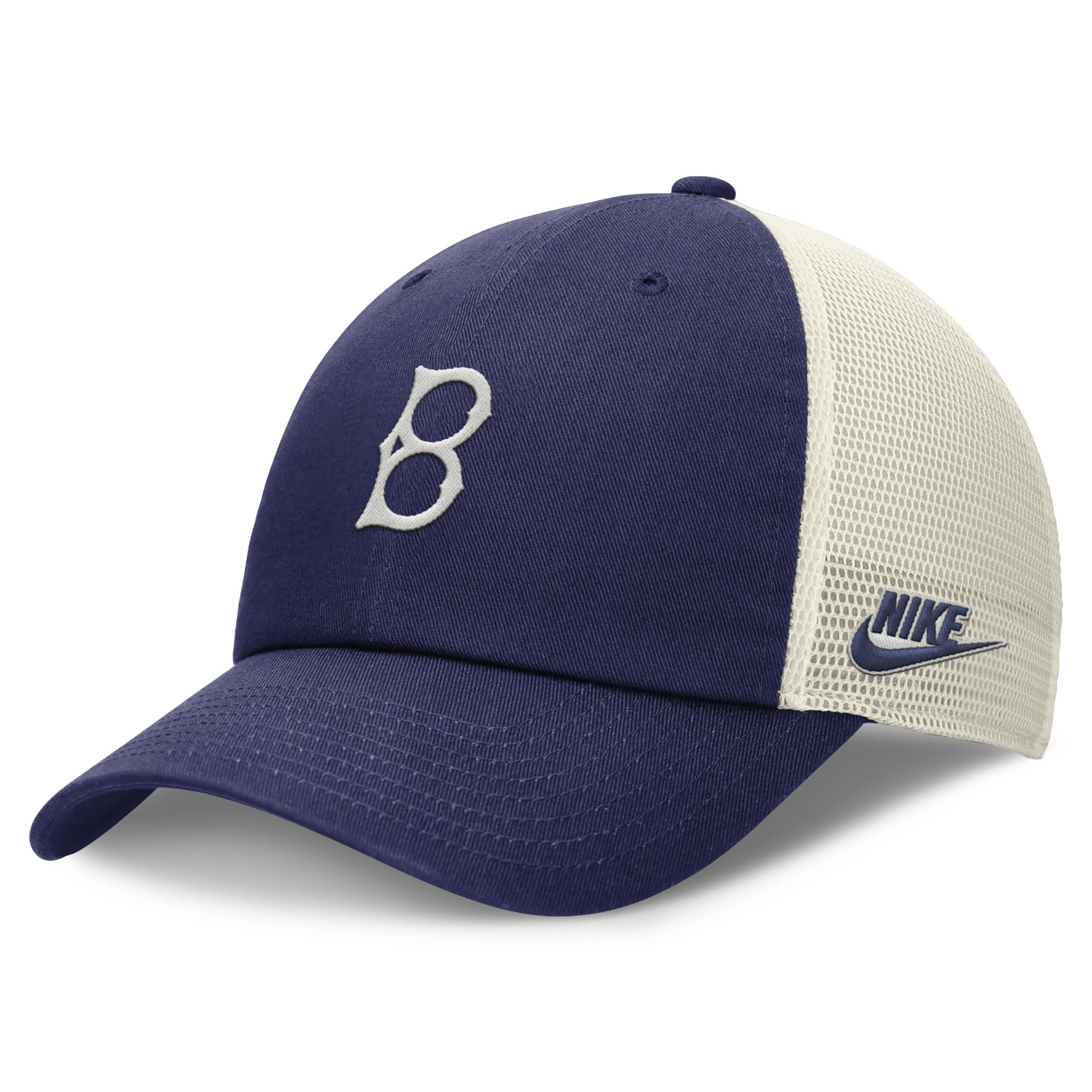 Nike Brooklyn Dodgers Rewind Cooperstown Club  Men's Mlb Trucker Adjustable Hat In Blue