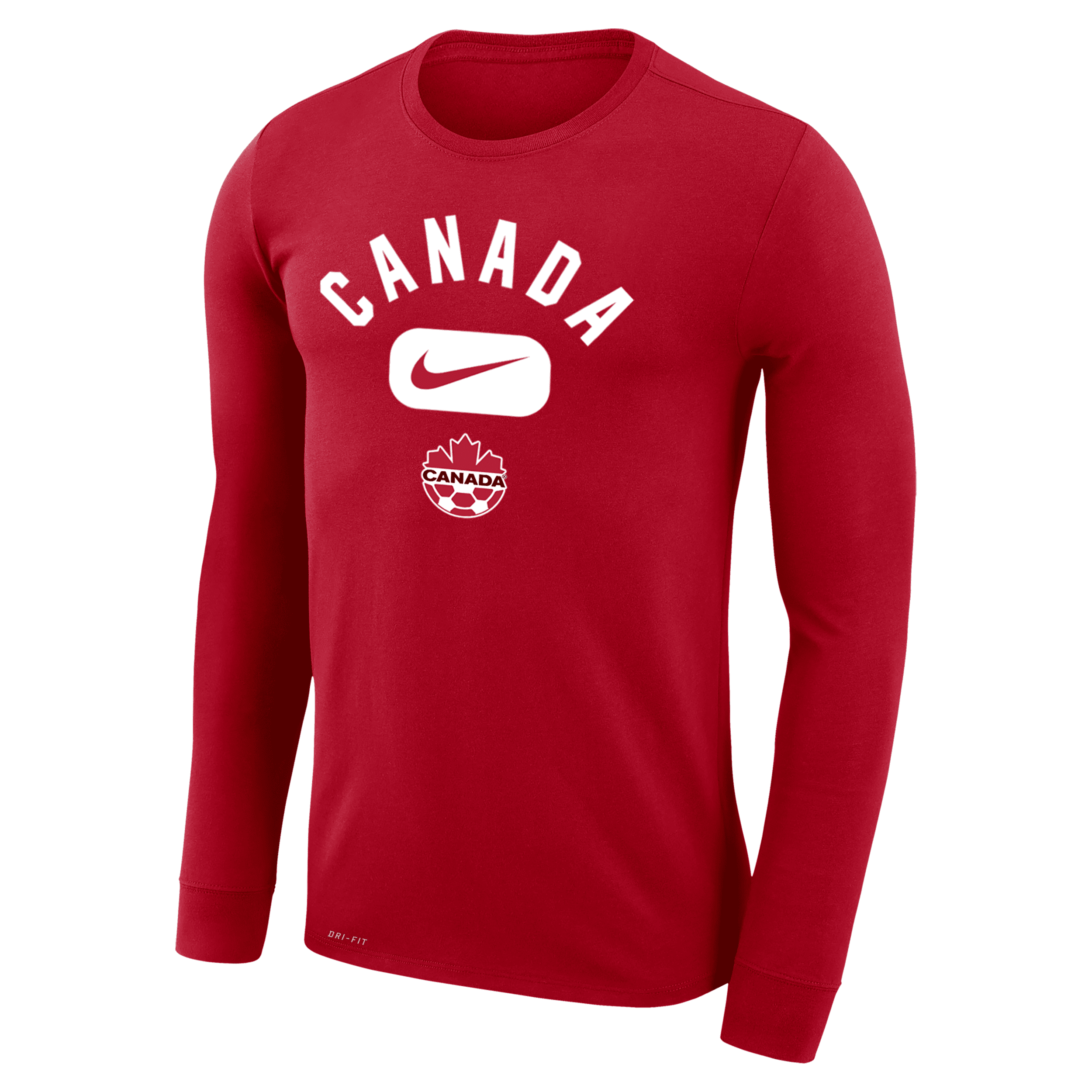 Shop Nike Canada Legend  Men's Dri-fit Long-sleeve T-shirt In Red