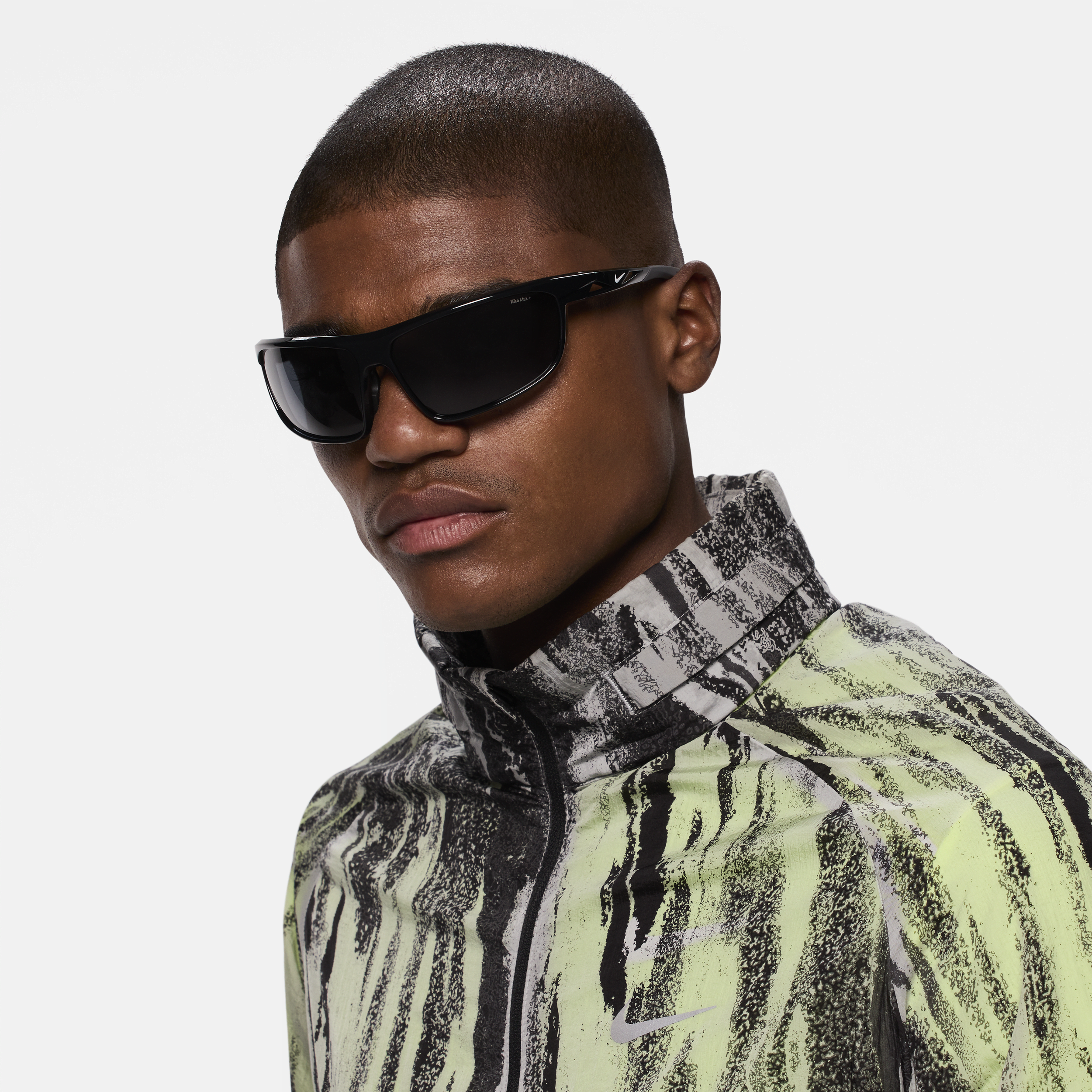 Shop Nike Unisex Windtrack Run Sunglasses In Black