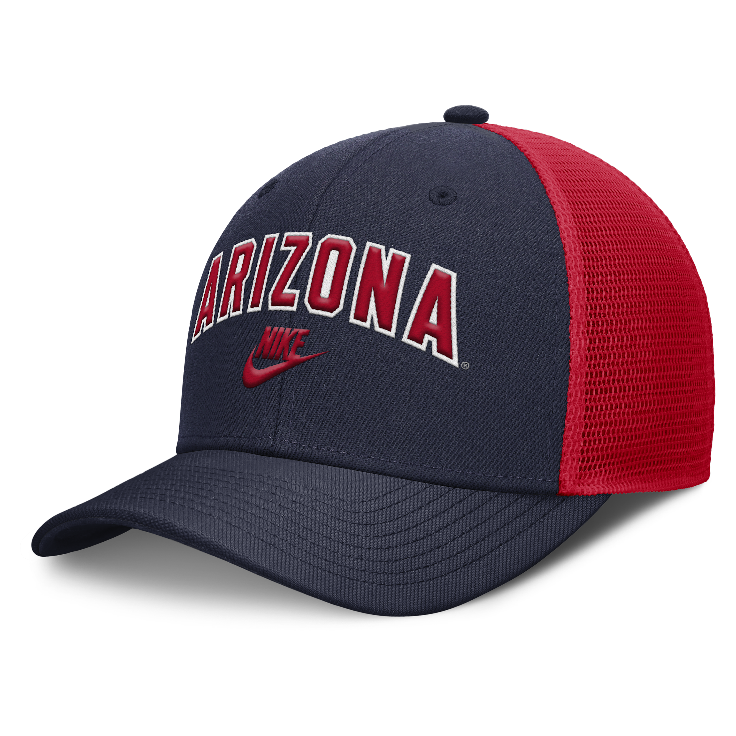 Nike Arizona Legacy Arch Rise  Men's Dri-fit College Trucker Adjustable Hat In Brown