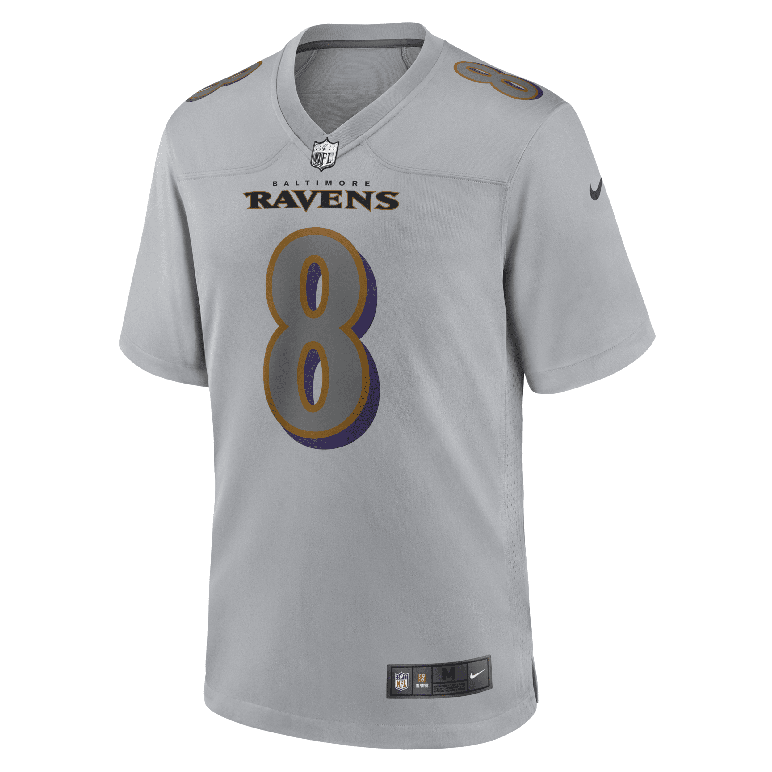 Lamar Jackson Jersey Tee Adult Large Black Baltimore Ravens Nike