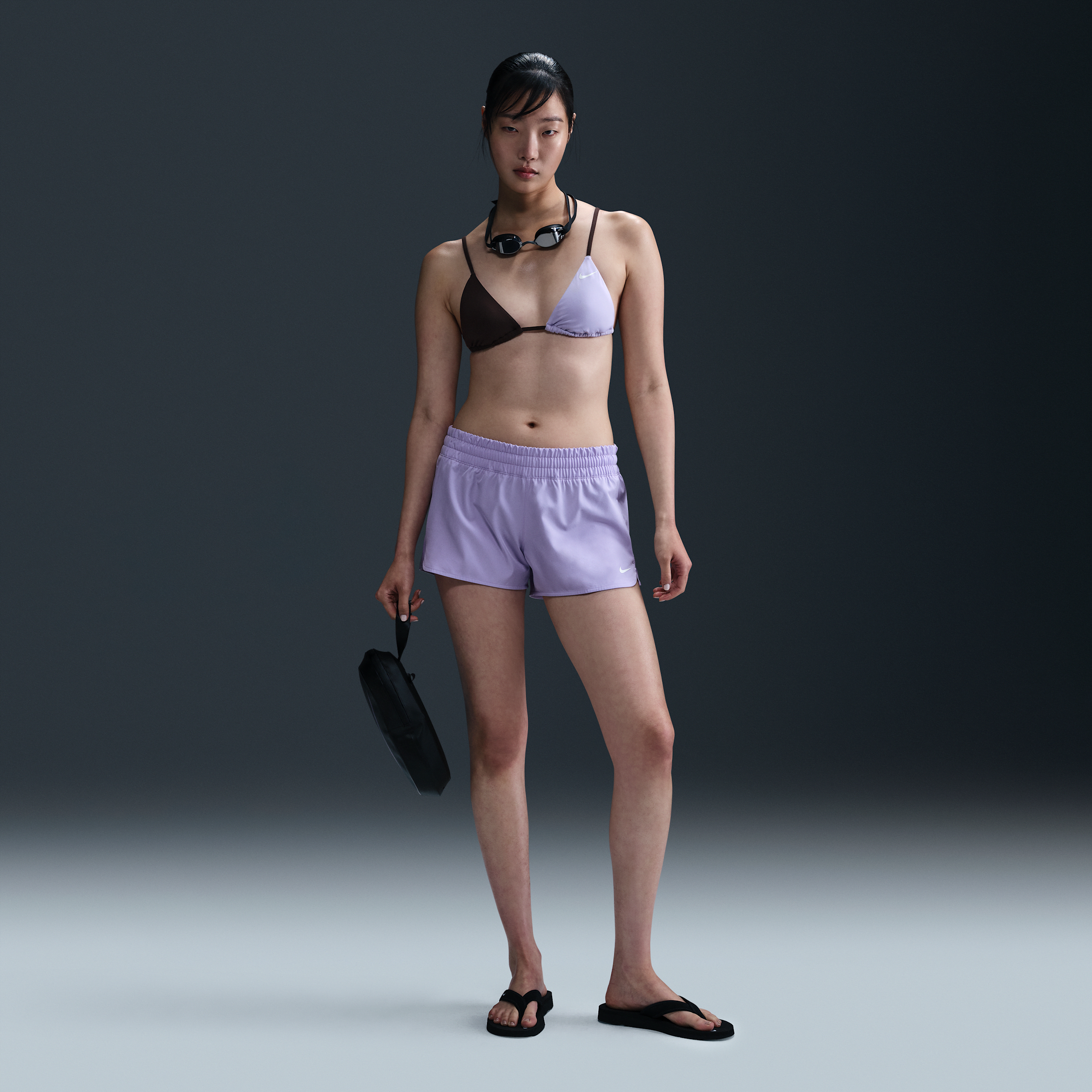 Nike Women's Swim Cover-up Shorts In Purple