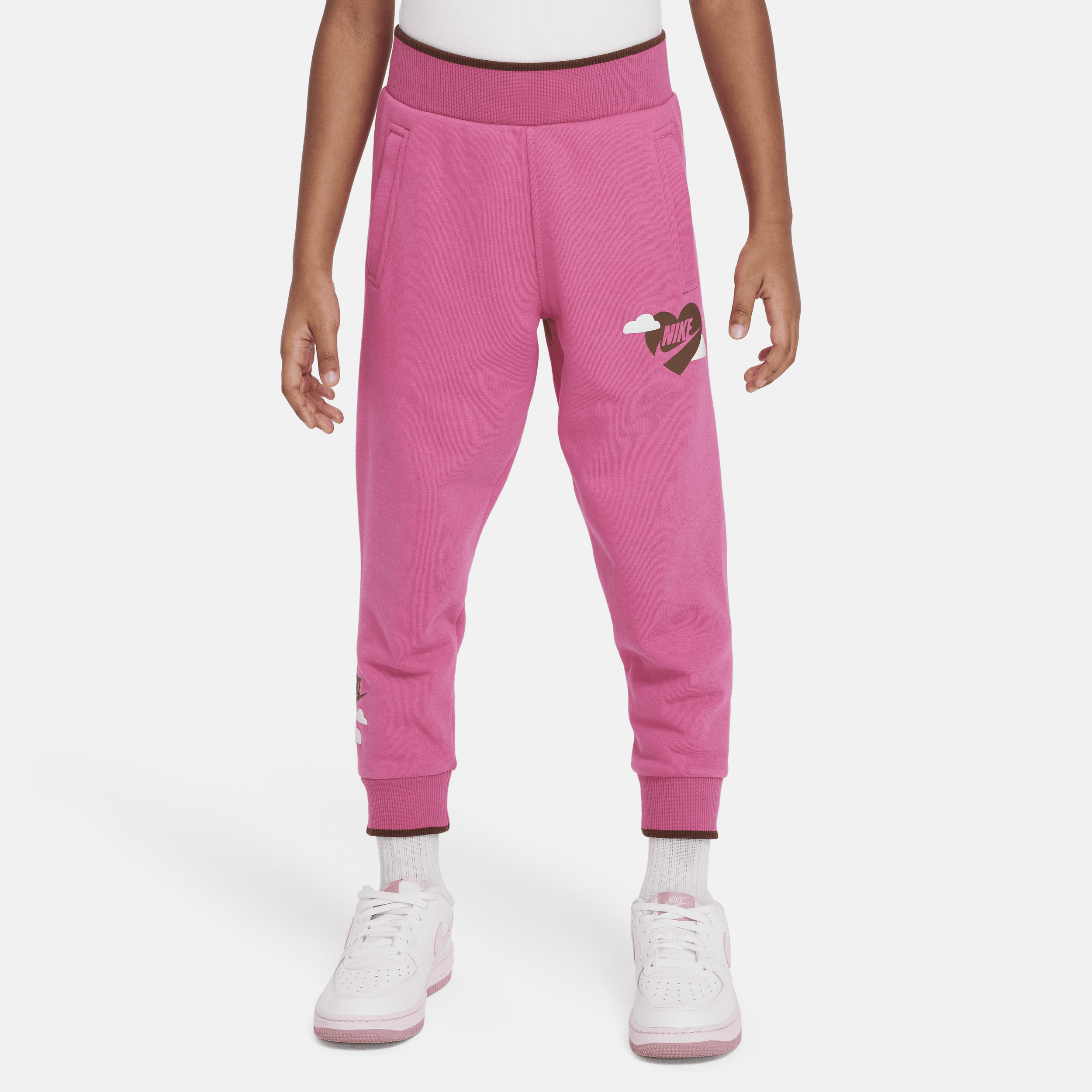 Nike Sweet Swoosh Little Kids' Jogger Pants In Pink